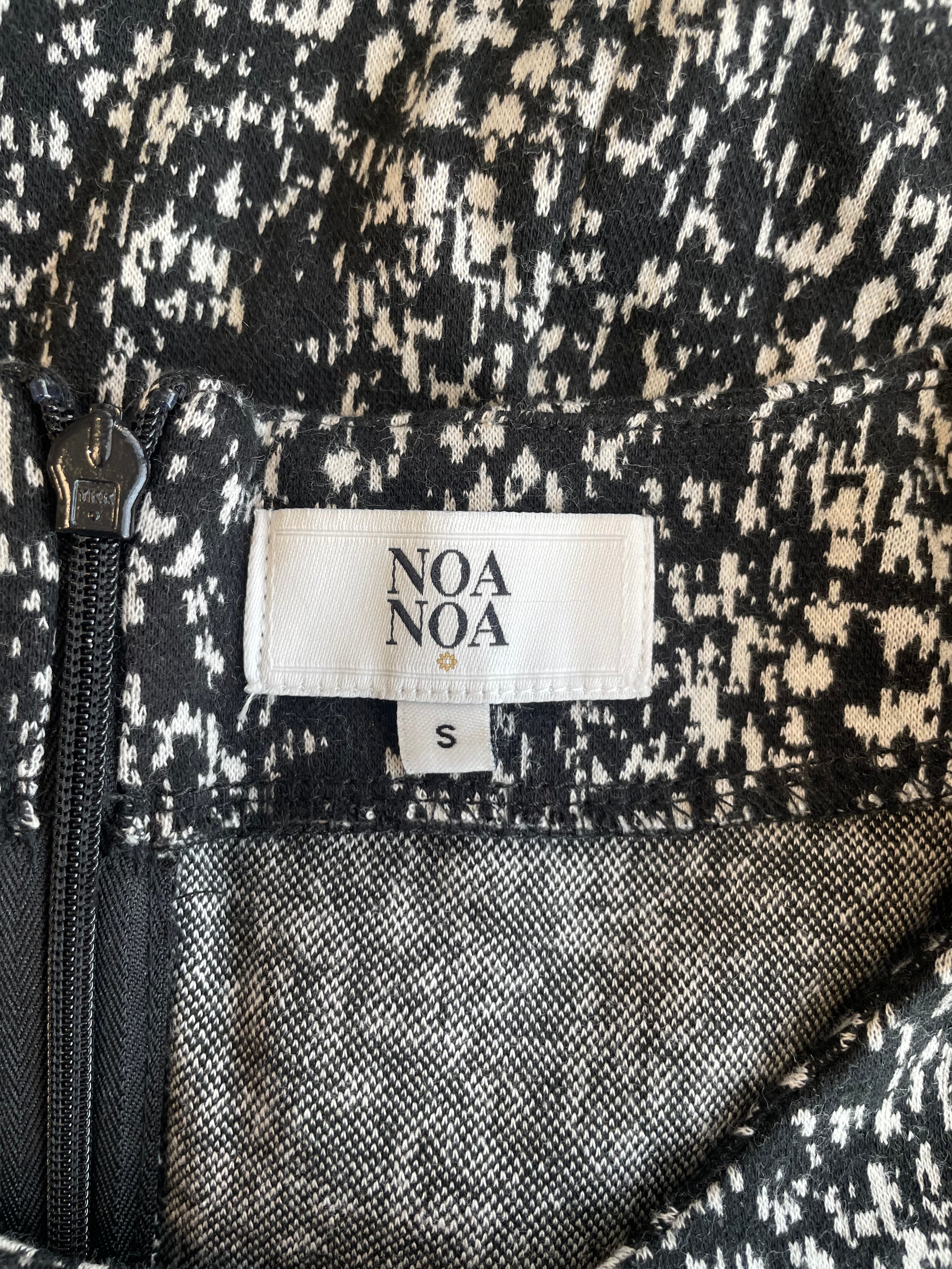 Noa Noa Monochrome Printed Dress Black/White Size S – Very Good