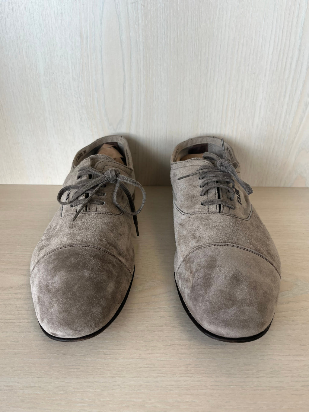 Fabi Herren Oxford Schuhe Wildleder Grau Größe 43 Sehr Gut