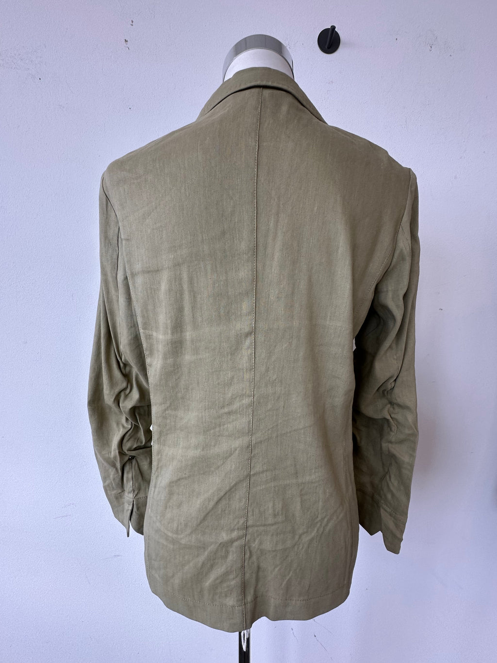 Marc Cain Khaki Linen Blazer & Trousers, Size N2, Very Good Condition