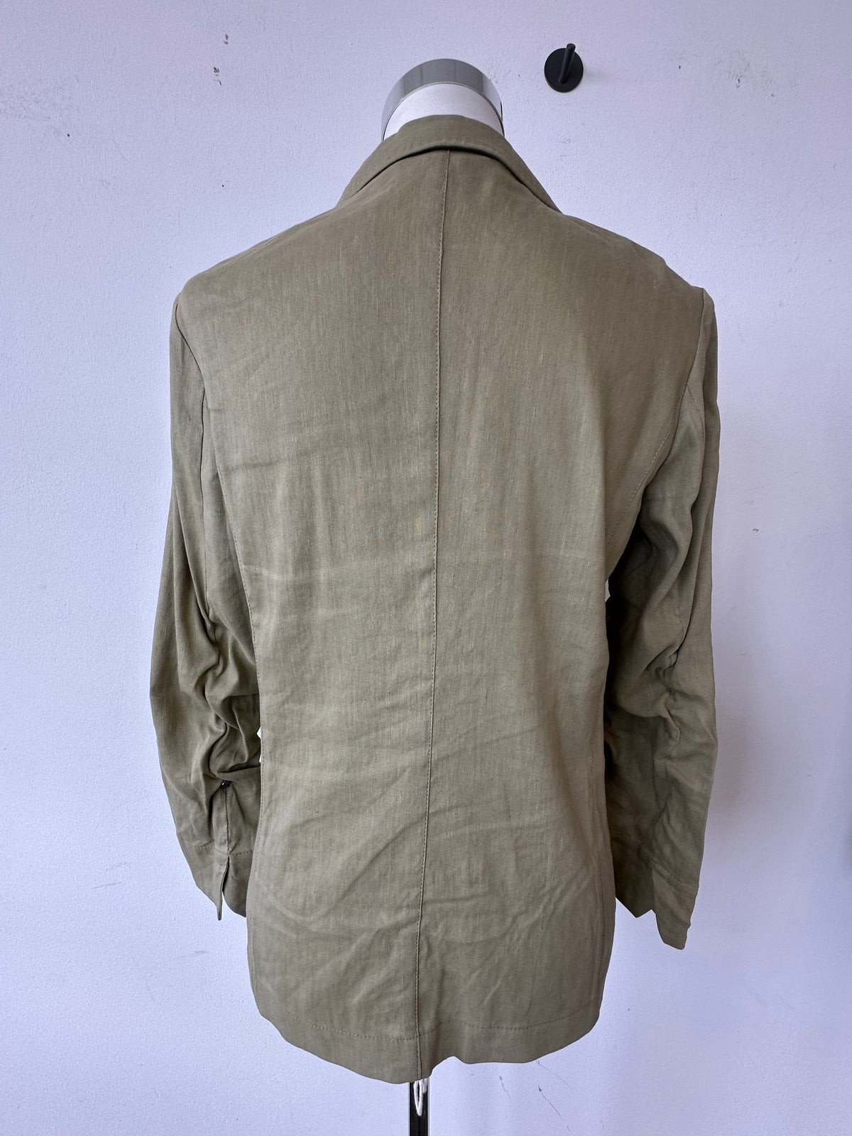 Marc Cain Khaki Linen Blazer & Trousers, Size N2, Very Good Condition