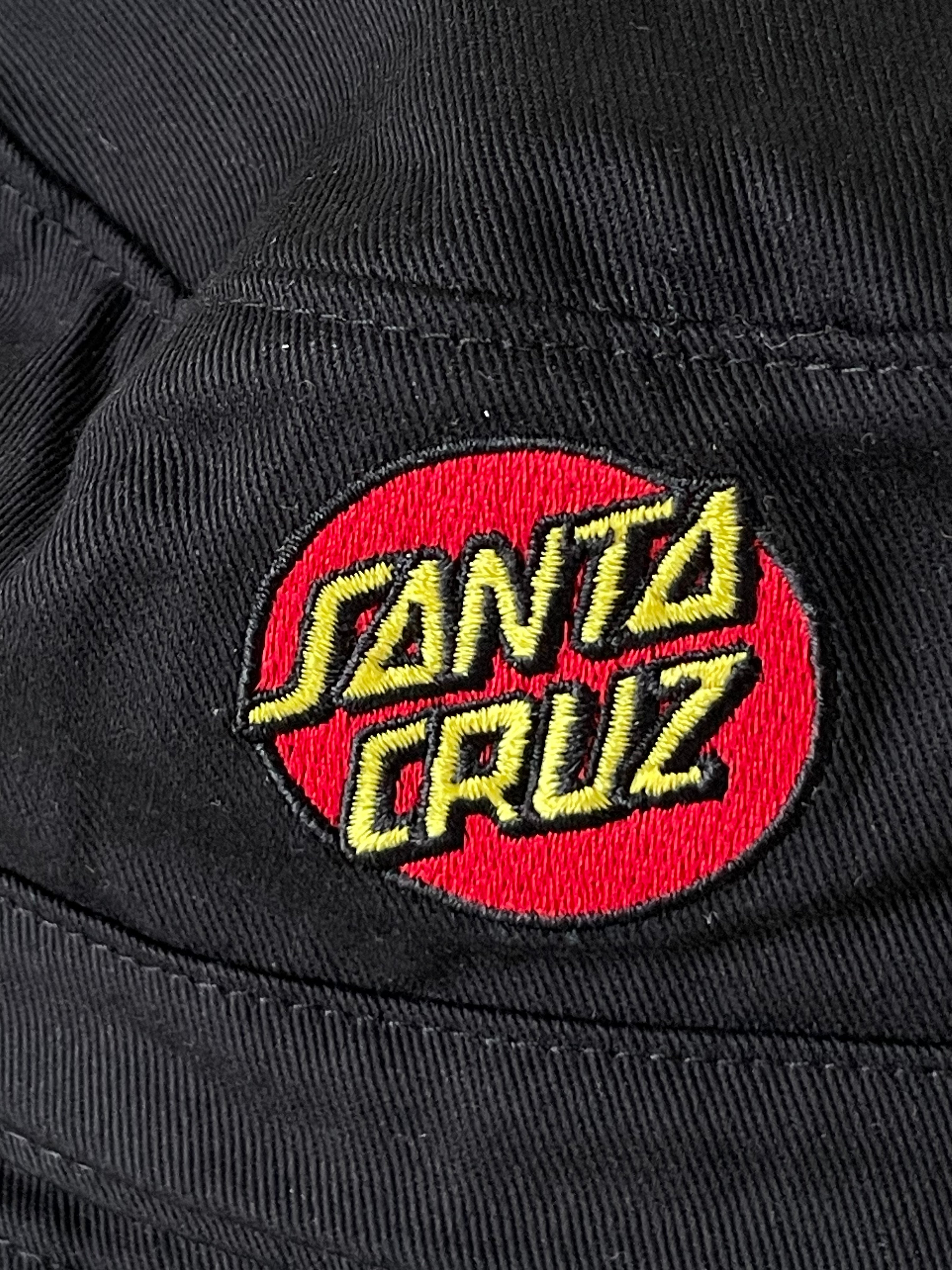 Santa Cruz “Classic Dot” Bucket Hat – Black, One Size, Like New