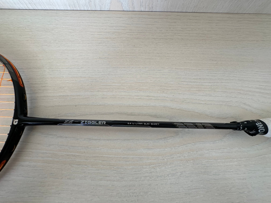 Yonex Z Ziggler Badminton Racket 4U Black/Orange Very Good Condition
