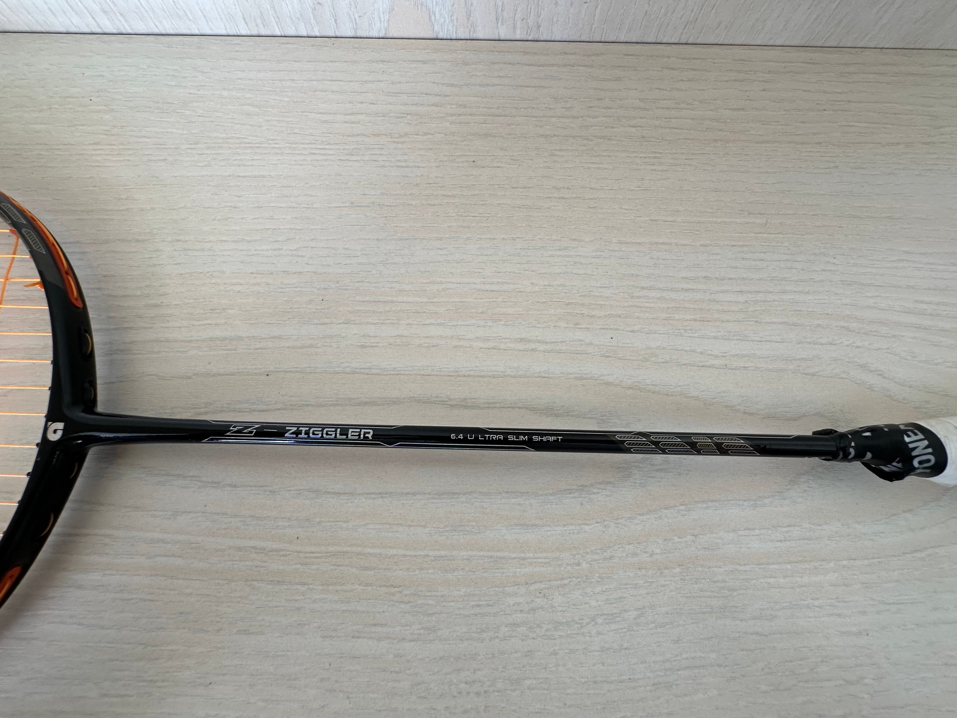 Yonex Z Ziggler Badminton Racket 4U Black/Orange Very Good Condition