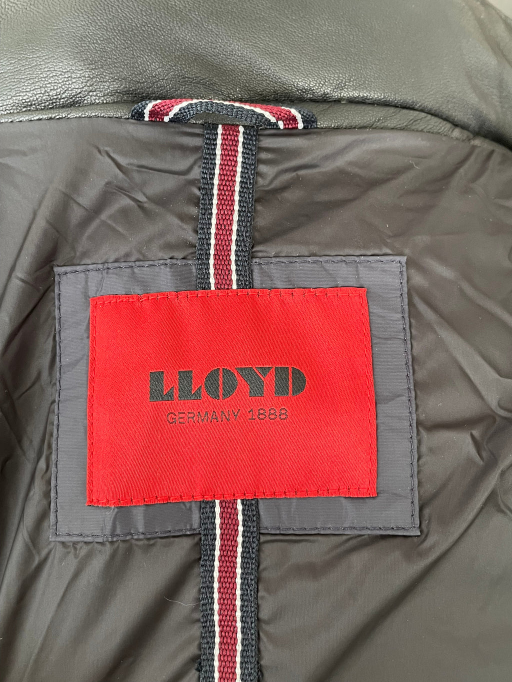 LLOYD Men's Quilted Lamb Leather Jacket, Ice White, XL, Very Good Condition