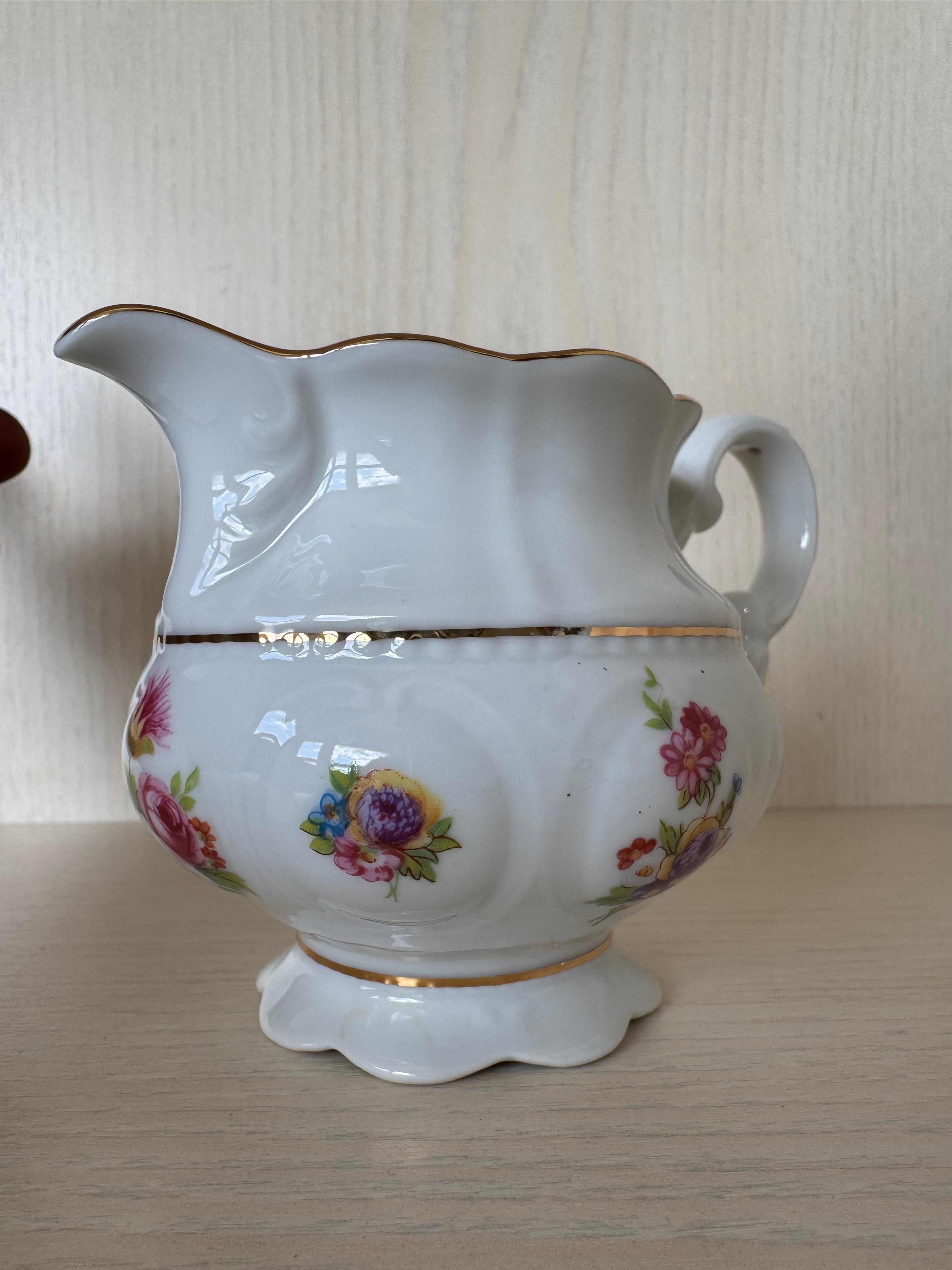 Leander Porzellan Sahnekännchen, 9cm, Ø7cm, sehr guter Zustand