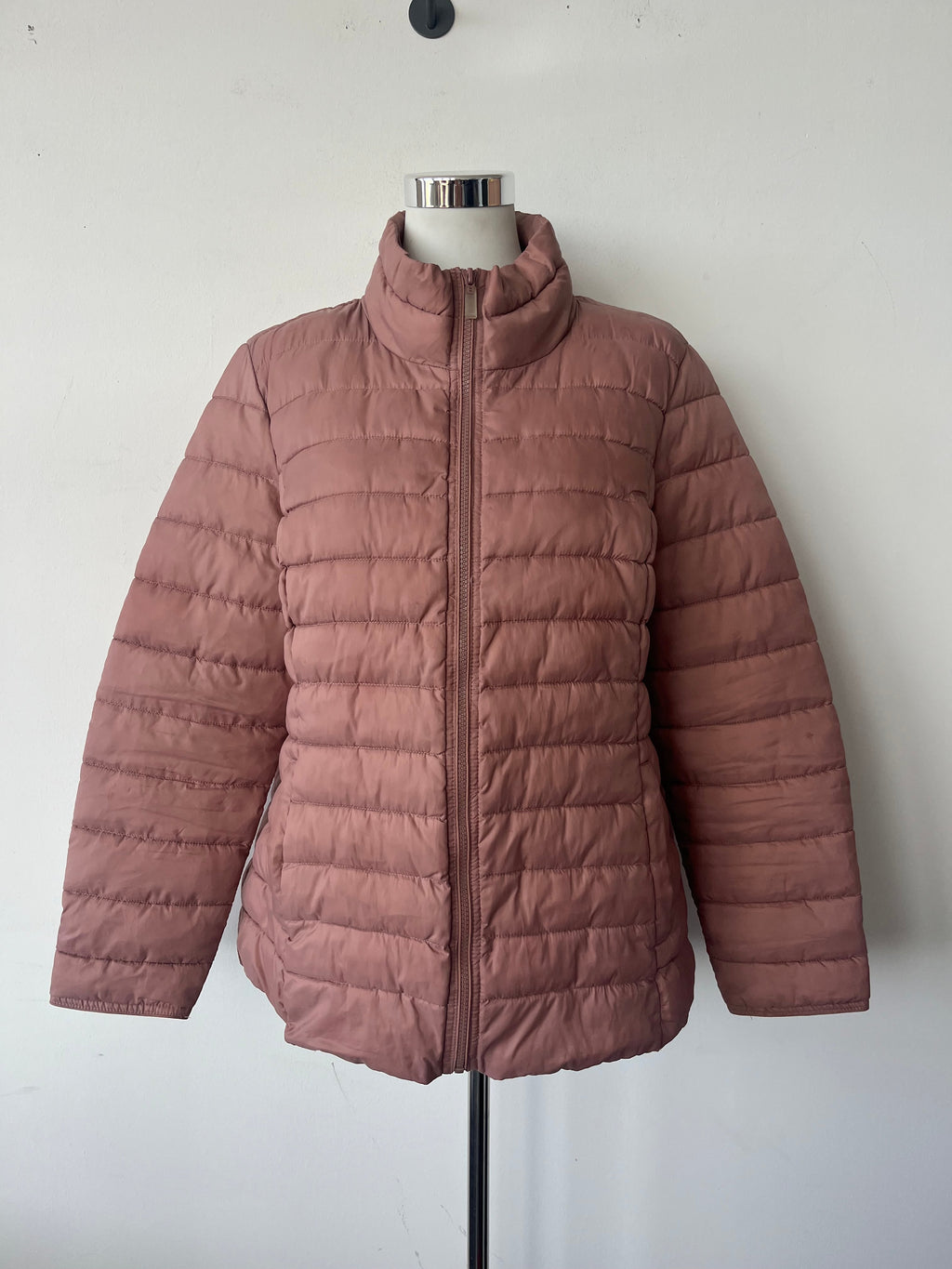 ONLY Carmakoma Women's Puffer Jacket, Dusty Pink, Medium, Normal Use