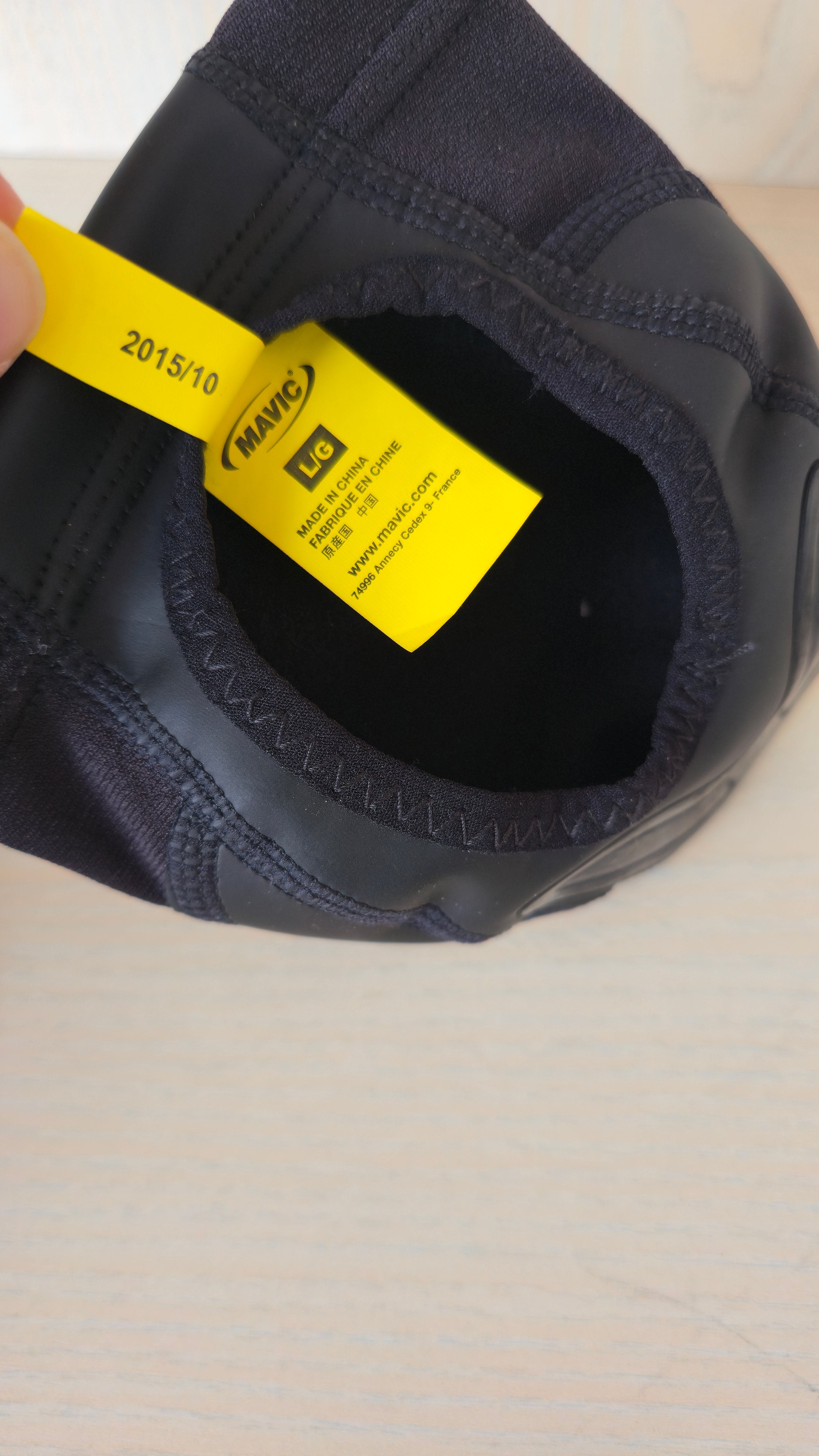 Mavic Toe Warmer Neopren Gr. LG (EU 43-46) Schwarz/Gelb – Sehr Gut