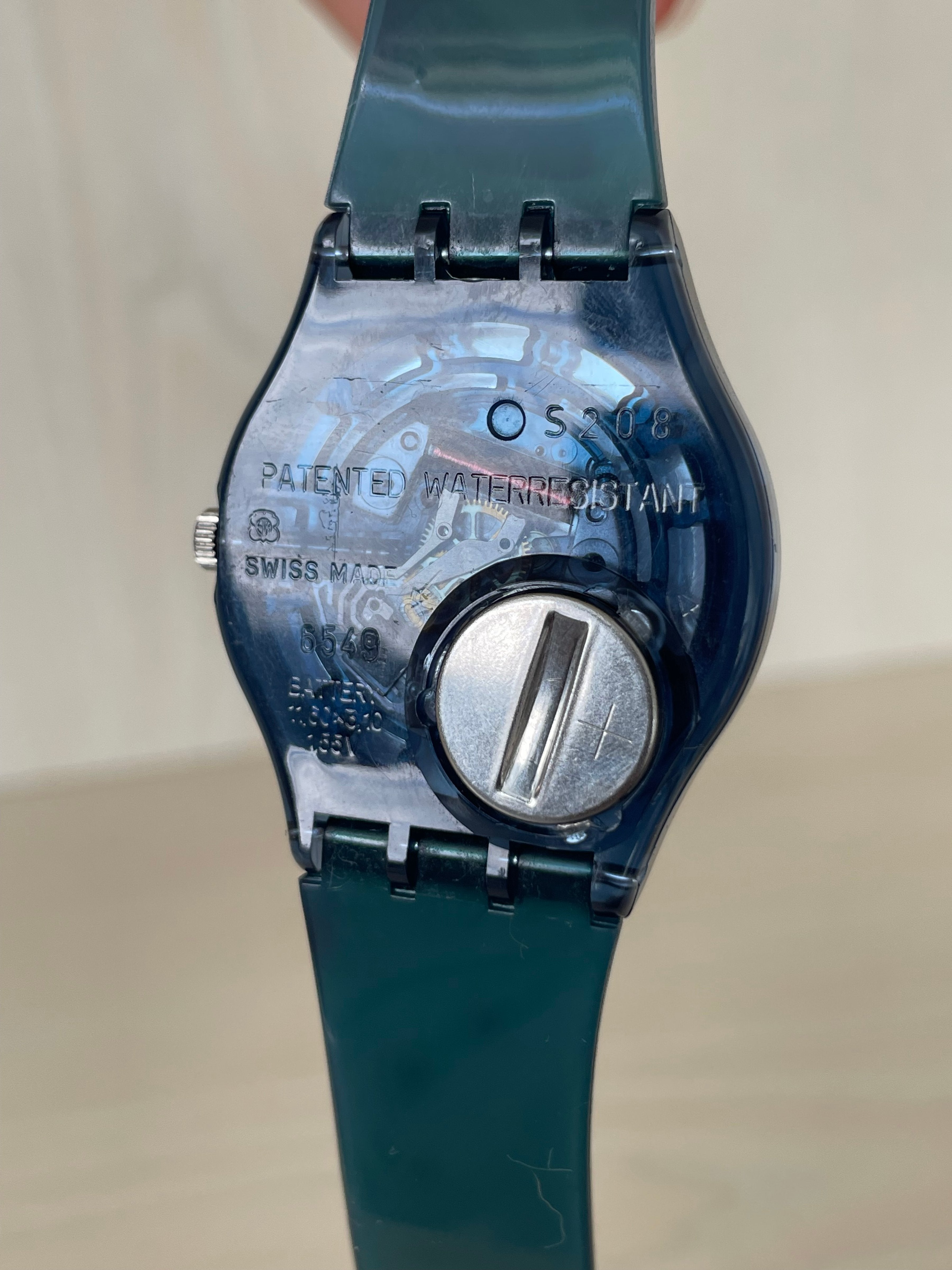 Swatch Uhr Blue Rebel, 41mm, Blau, Sehr Gut