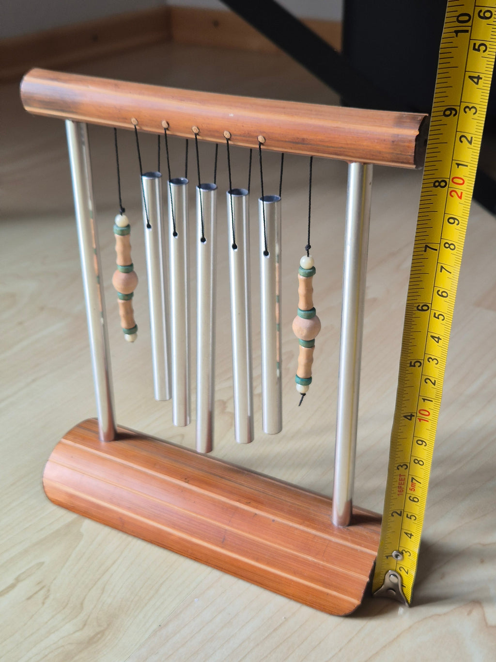 Tranquility Tisch-Glockenspiel, Silber/Holz, 19x20cm, Sehr Gut