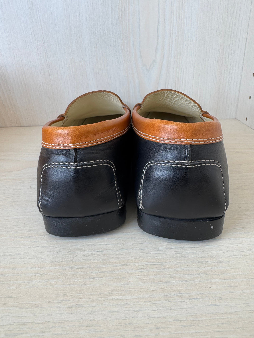 Tod’s Horse Bit Loafers EU 39.5 Brown/Black Leather Very Good Condition