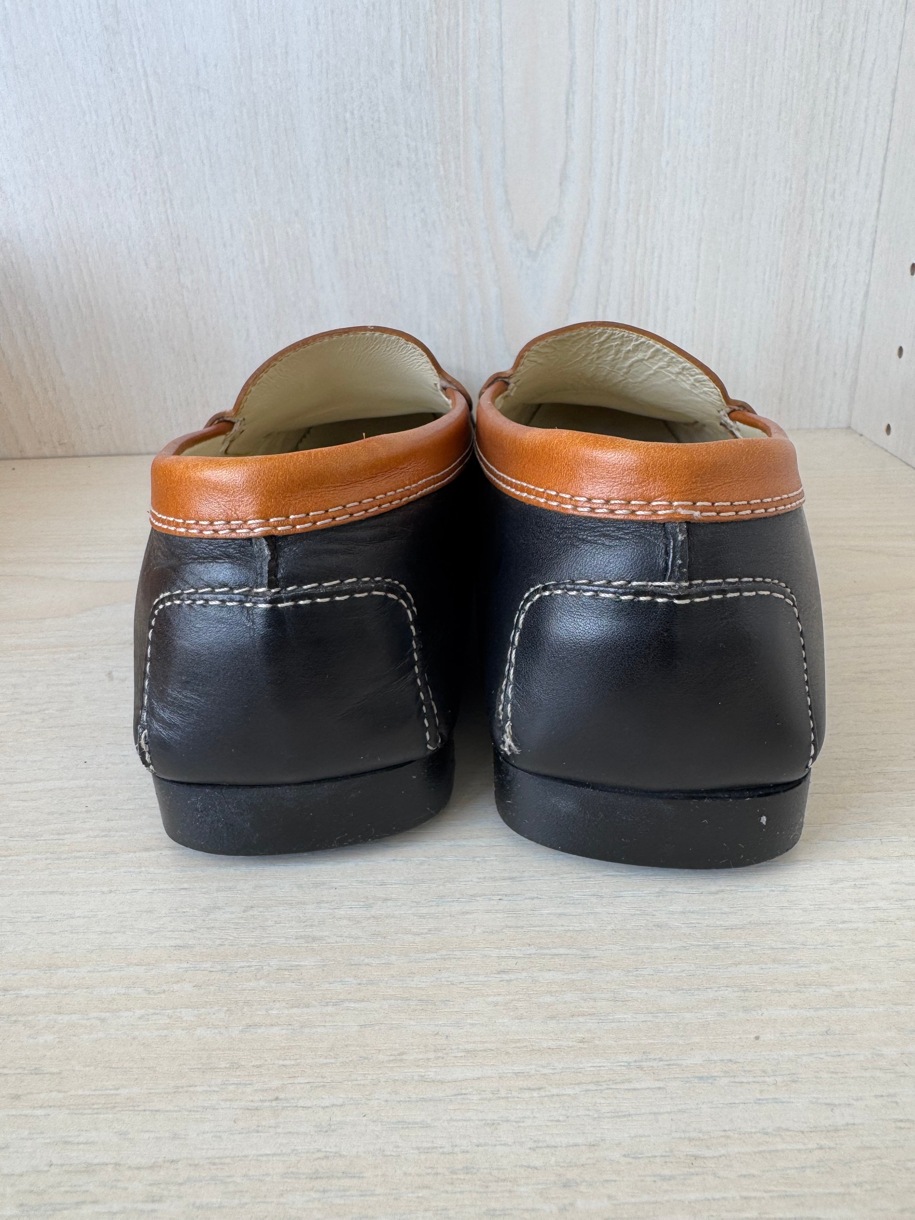 Tod’s Horse Bit Loafers EU 39.5 Brown/Black Leather Very Good Condition