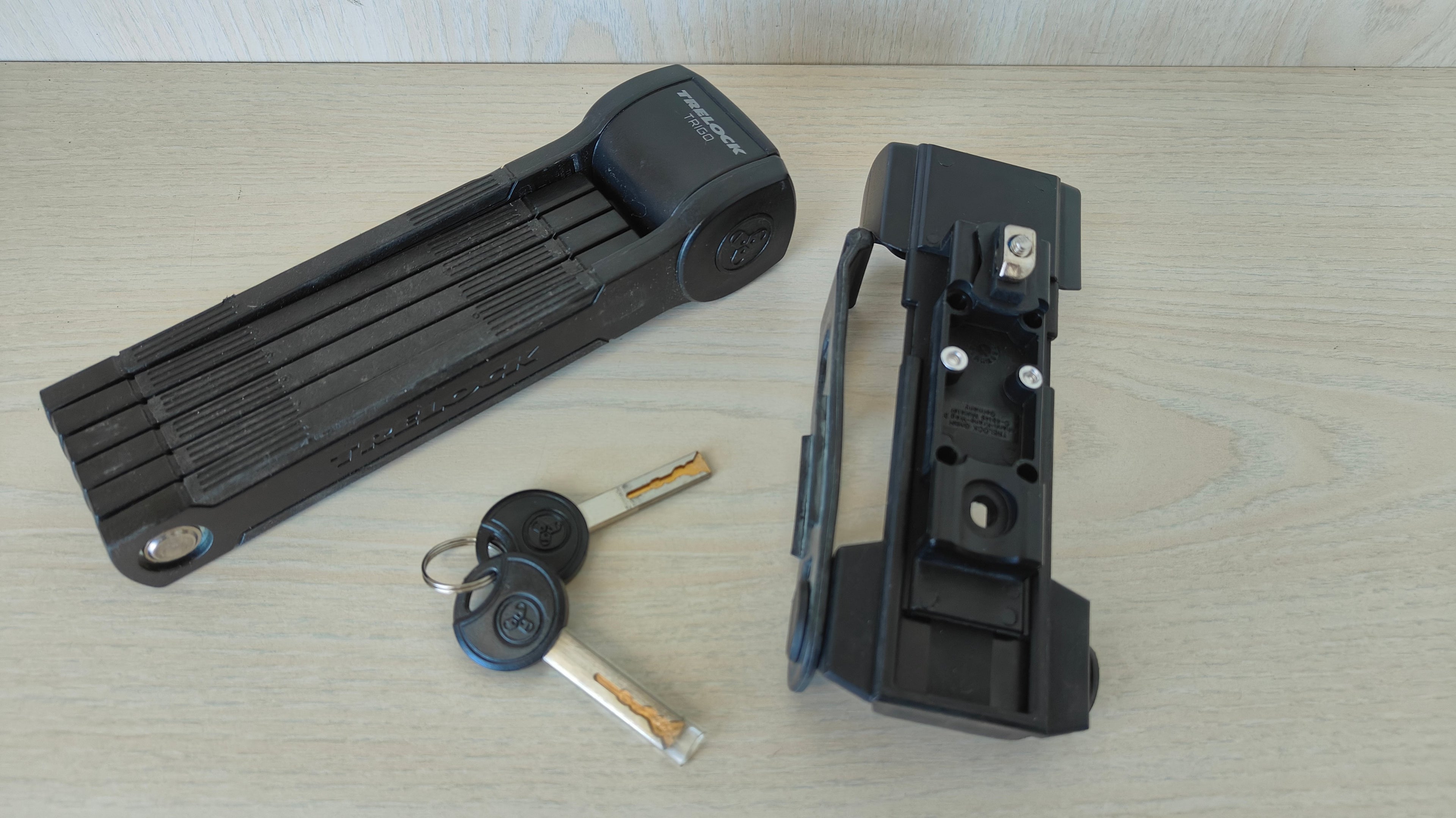 Trelock FS380 Trigo Faltschloss, 90 cm, Schwarz, Sehr Gut, 20 cm gefaltet