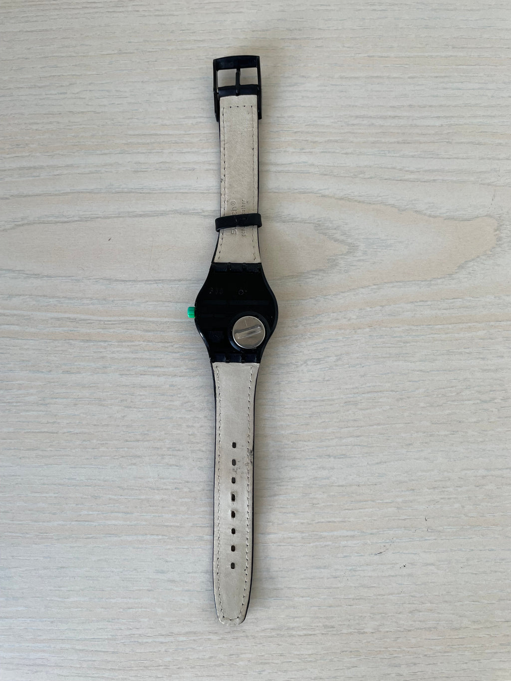 Swatch Uhr JESS' RUSH SSB100, Sehr Gut, Quarz, Lederarmband, Batterie inkl.