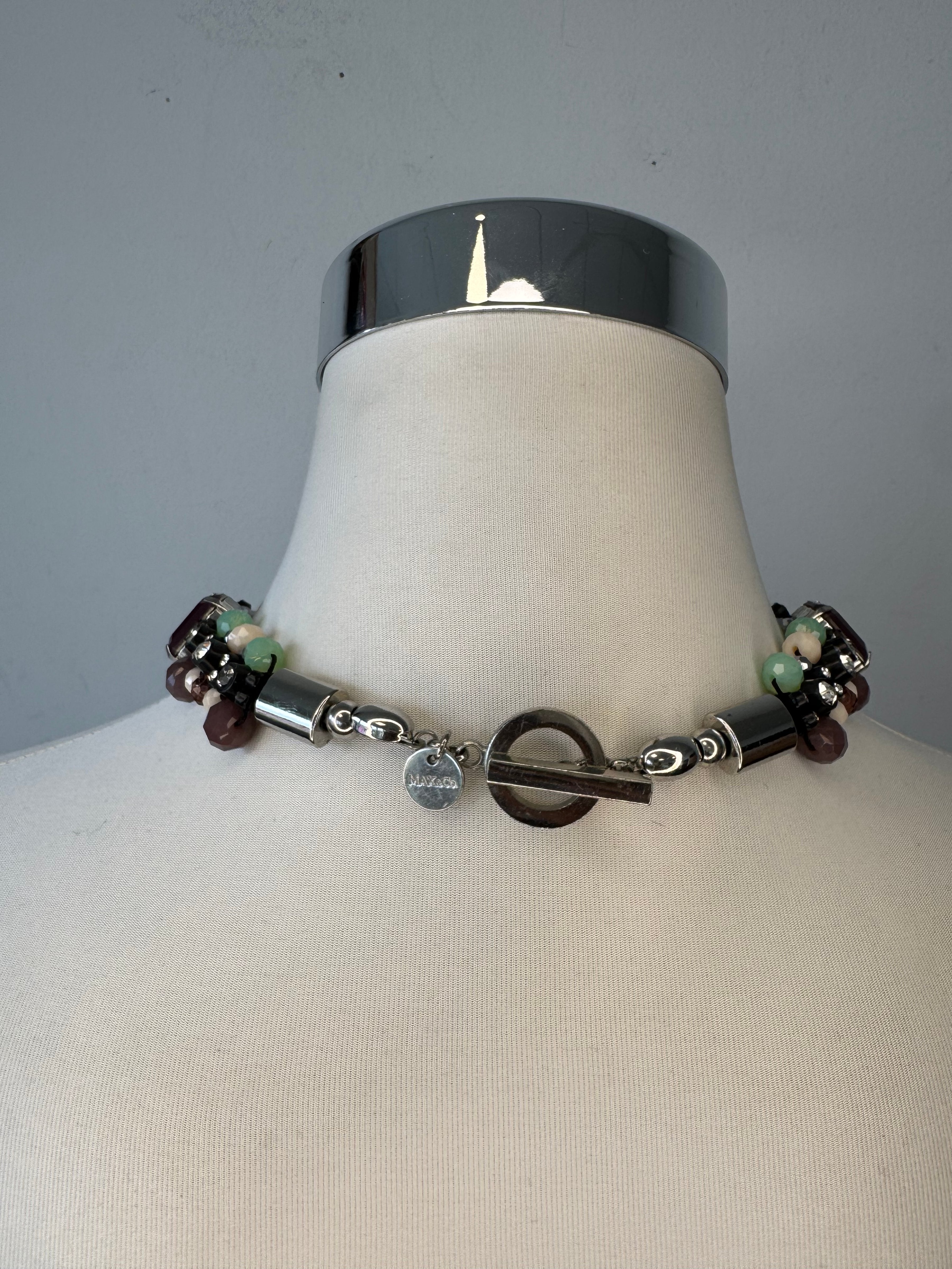 Max&Co. Necklace Bold Funky Design Multicolor 46cm Very Good