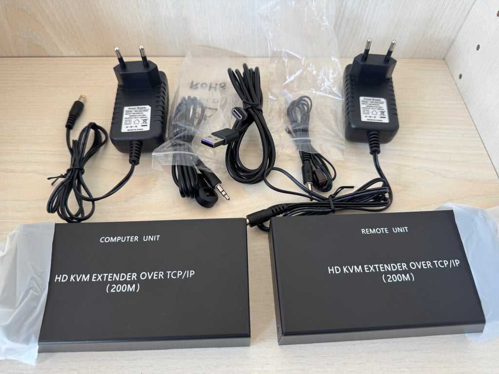 JOOAN HD 200M KVM IP Extender Schwarz Sehr Gut