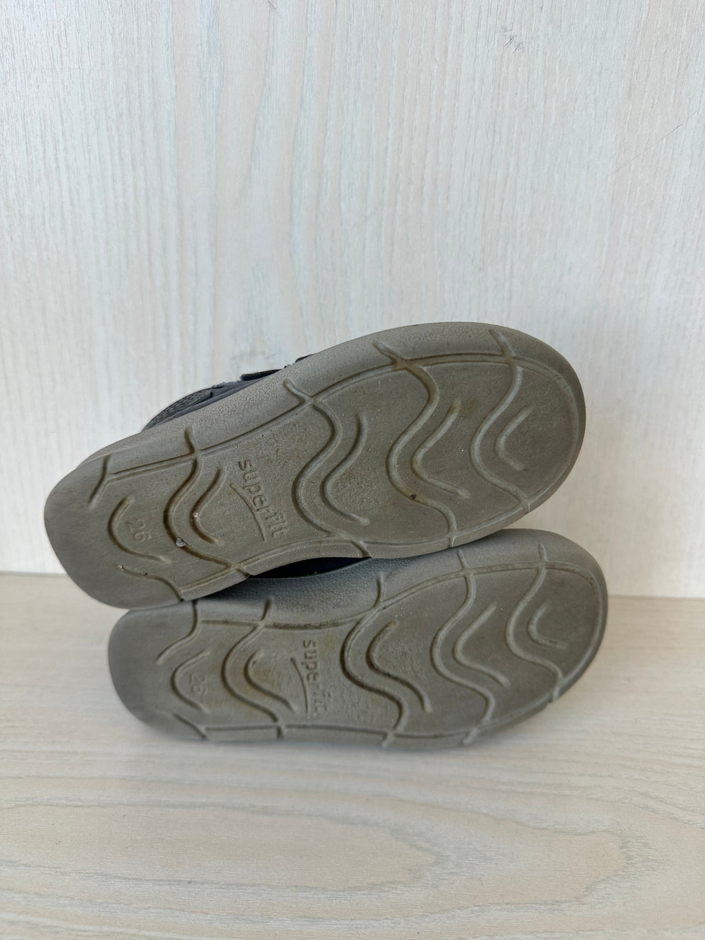 Superfit Winterstiefel EU 26, Leder, Fleece, Klett, navy, Zustand: schlecht