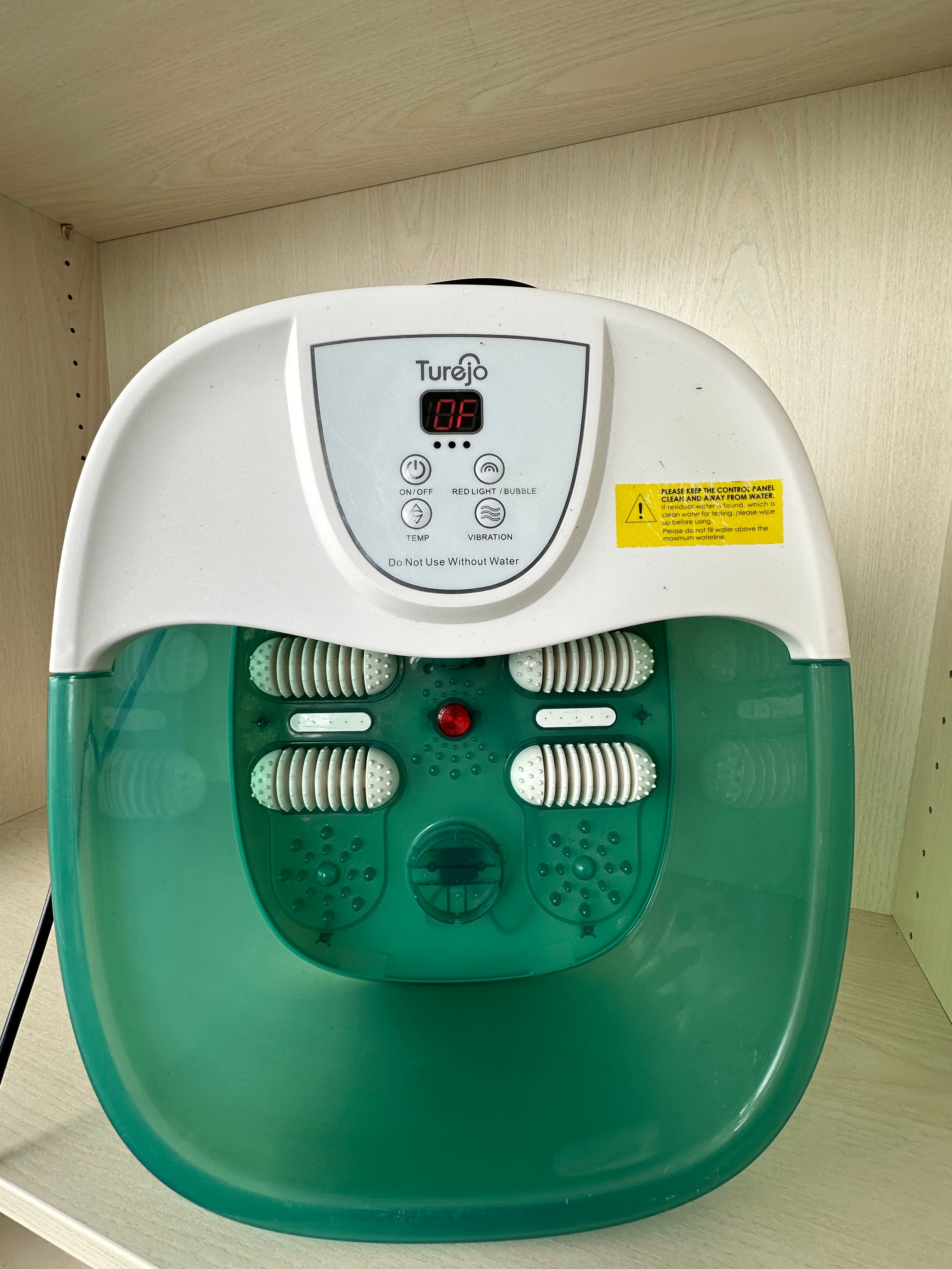 Turejo Foot Spa Massager MM-20A-3, Medium, White/Green, Good Condition
