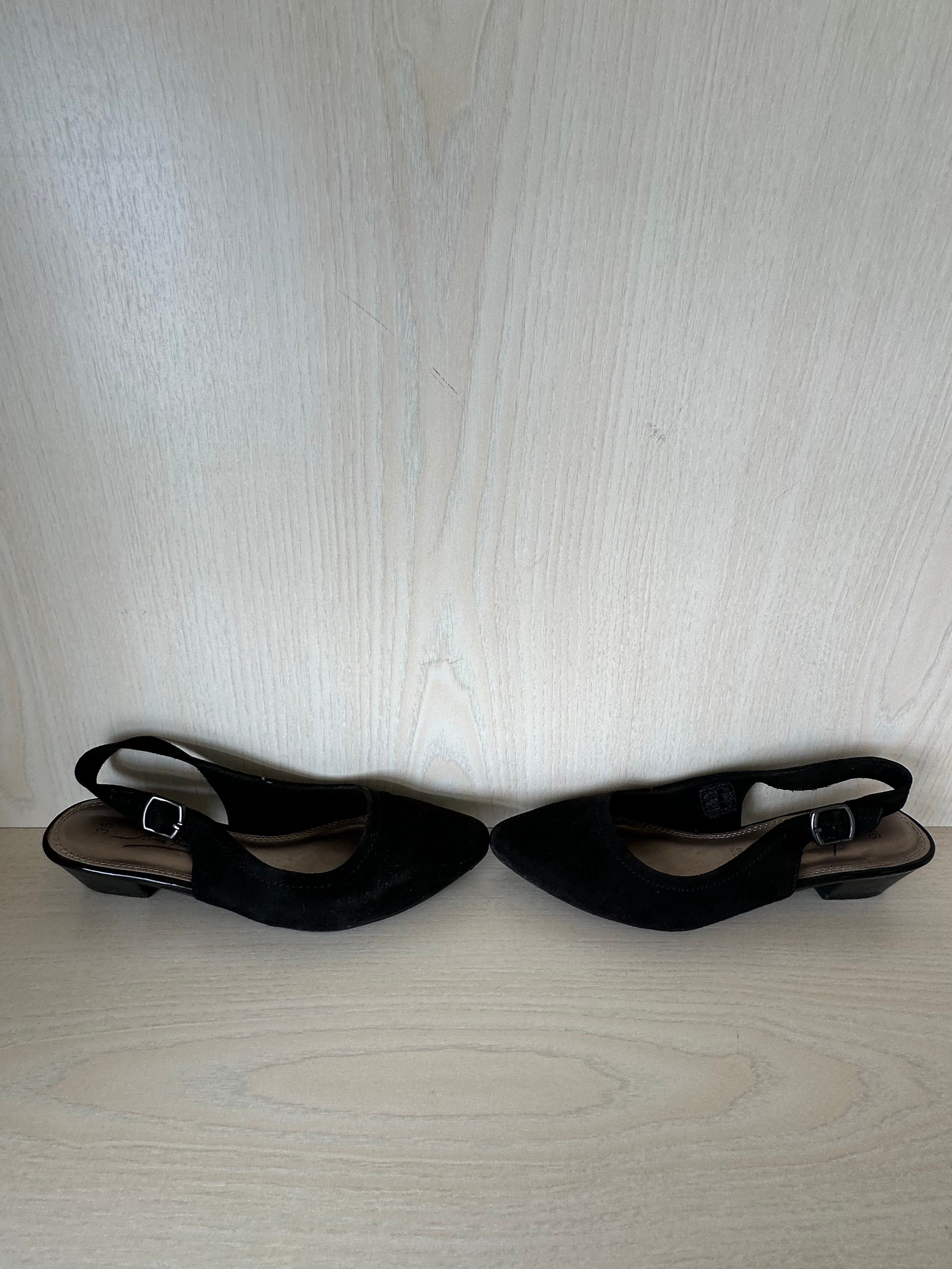 Jana Klein Slingback Heels Schwarz Gr. 36 Wie Neu
