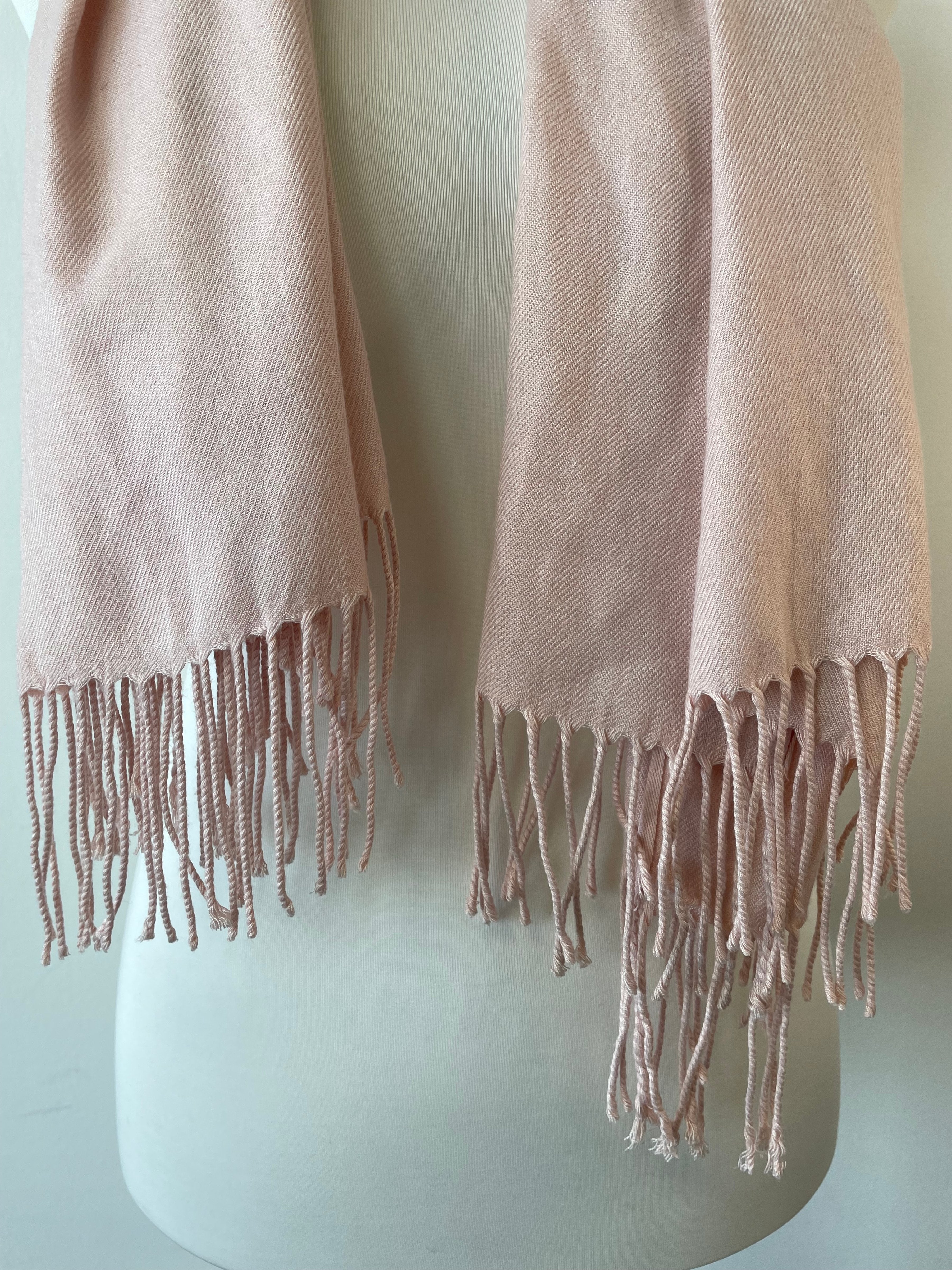 Etsy Classic Neck Scarf Dusty Pink Acrylic 180x70cm Very Good