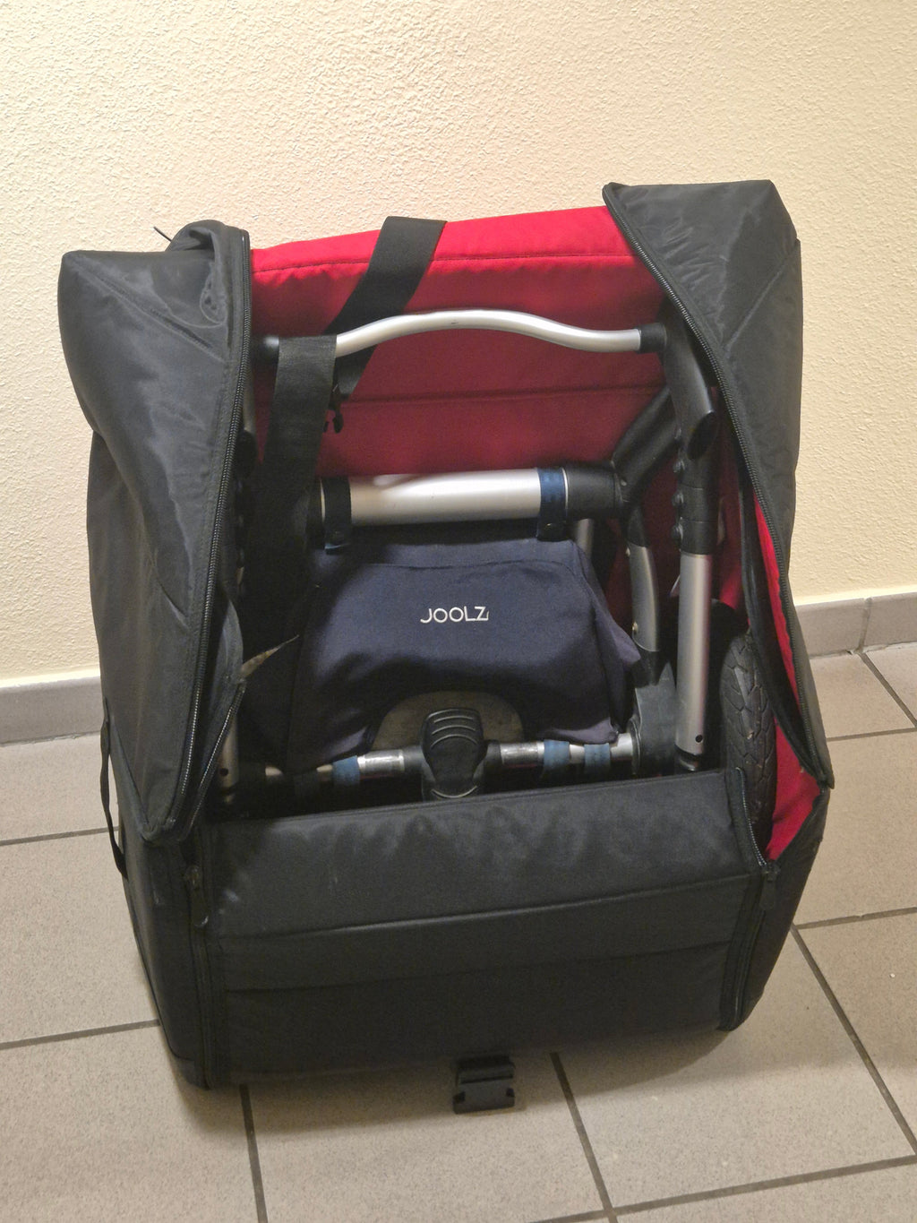Bugaboo Komfort Transporttasche Groß, Gut, Nylon, Zwei Räder