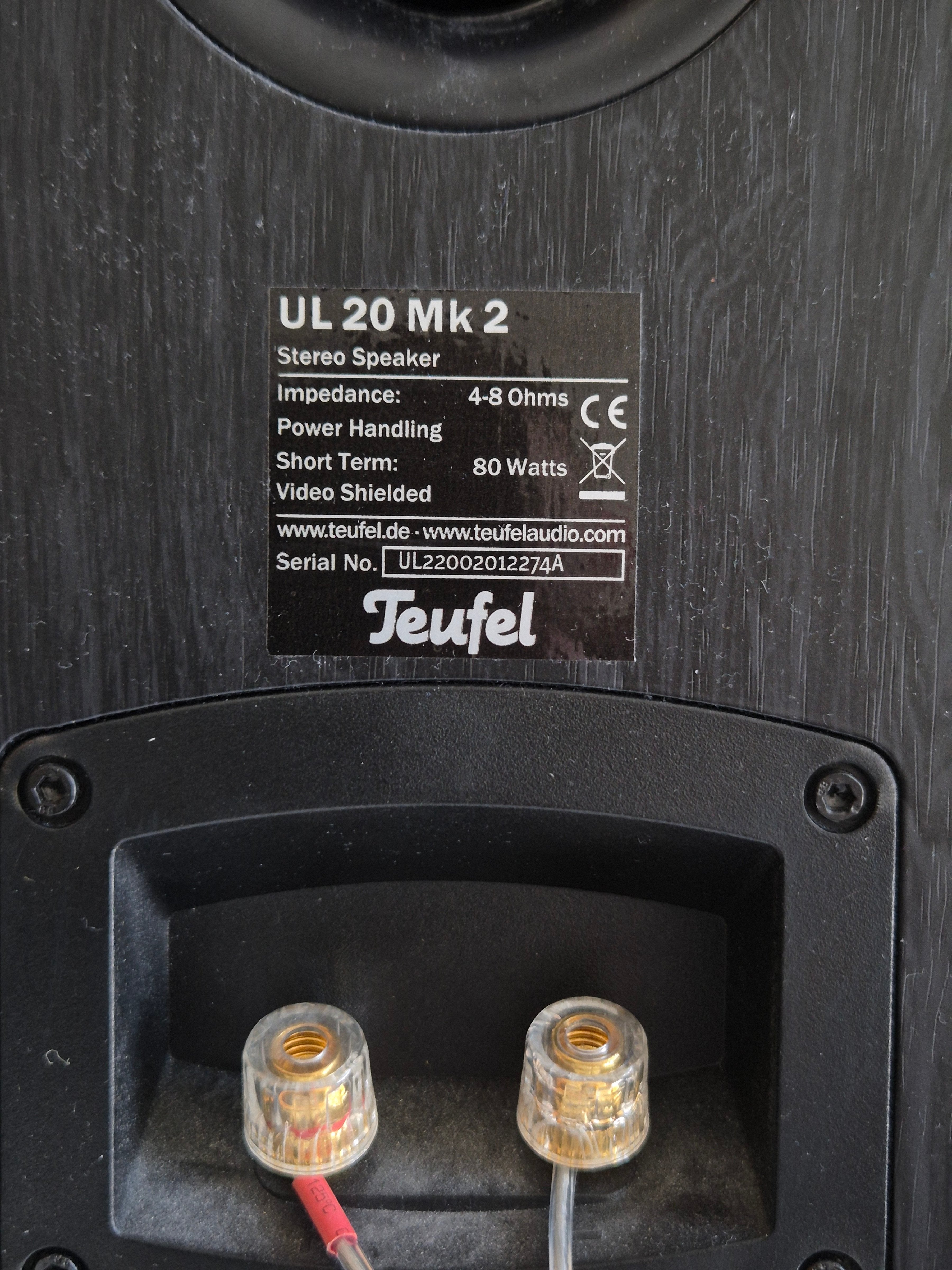 Teufel Stereo Sound System IP 42 CR, Black, Good Condition