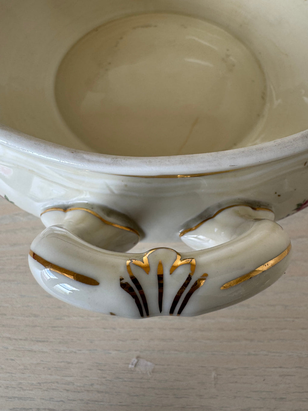 Epiag Fine China Suppenterrine, Porzellan, Weiß, Ø20,5cm, H9cm, gebraucht