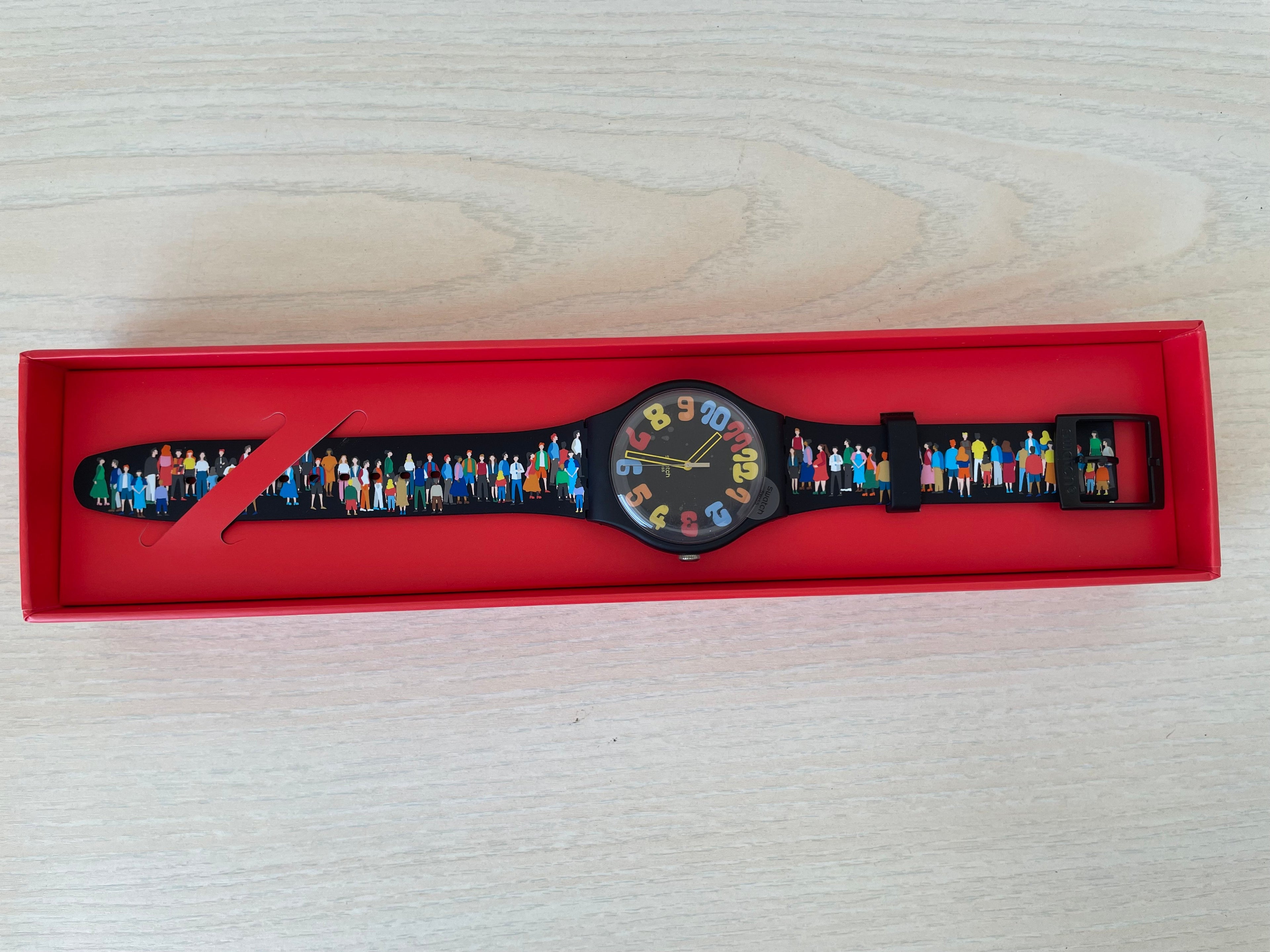Swatch Aktionär Uhr 2023, Sehr Gut, 25.5cm, Originalbox