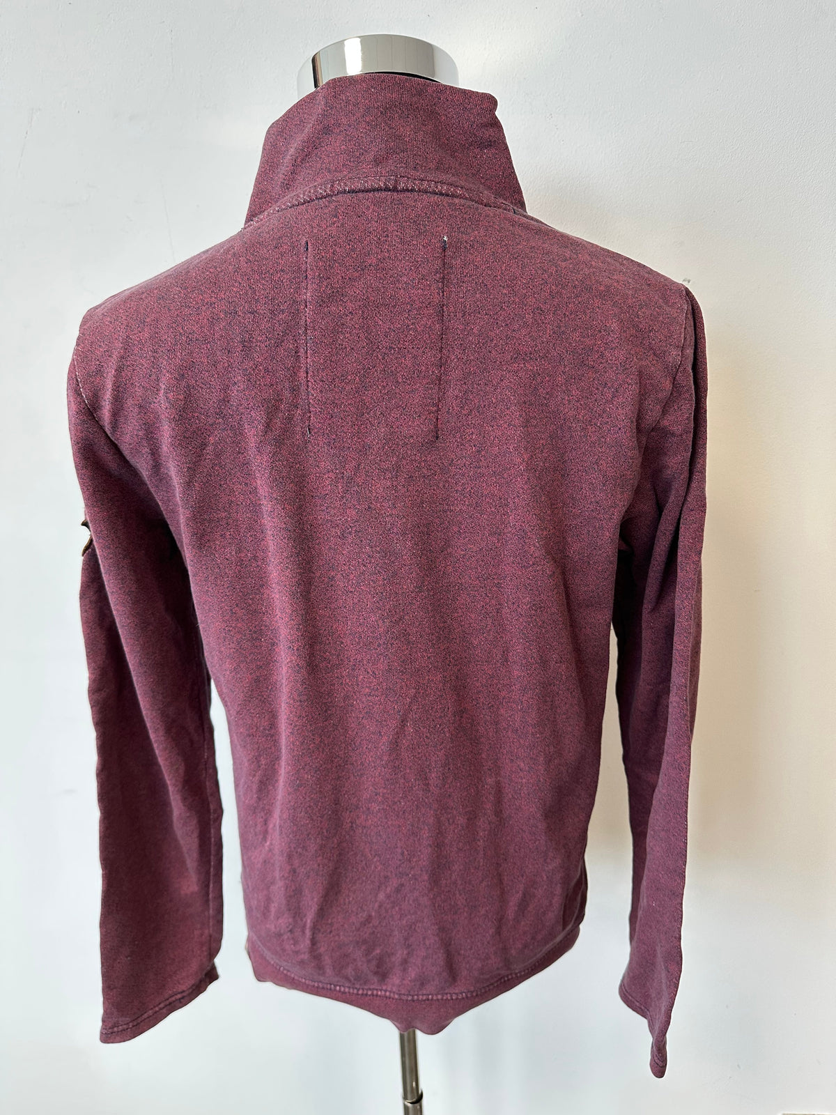 Dickies Men's Burgundy Medium Button-Up Shirt - Good Condition