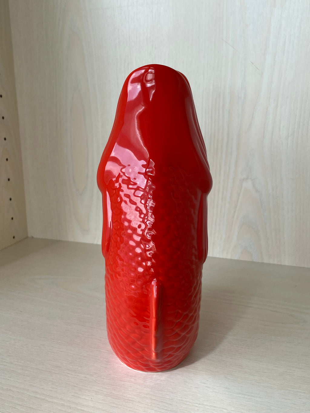 Gift Company Coral Red Fish Vase 1.2L - New, 26cm