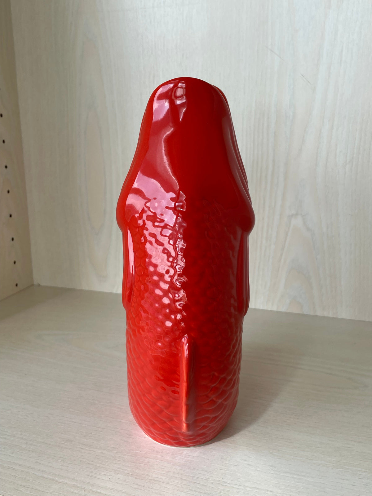Gift Company Coral Red Fish Vase 1.2L - New, 26cm