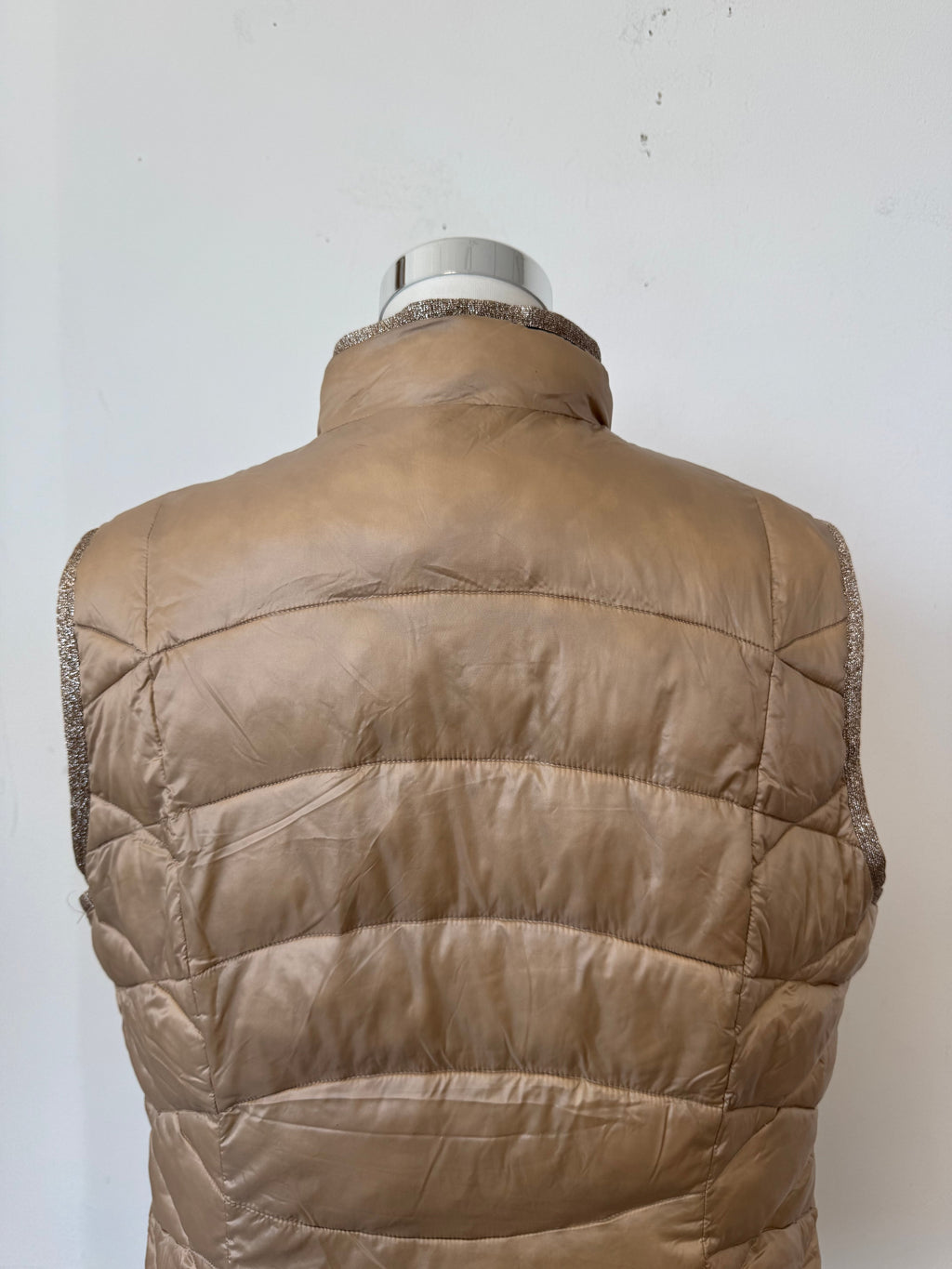 Gerry Weber Puffer Weste Champagne EU 44 Sehr Gut