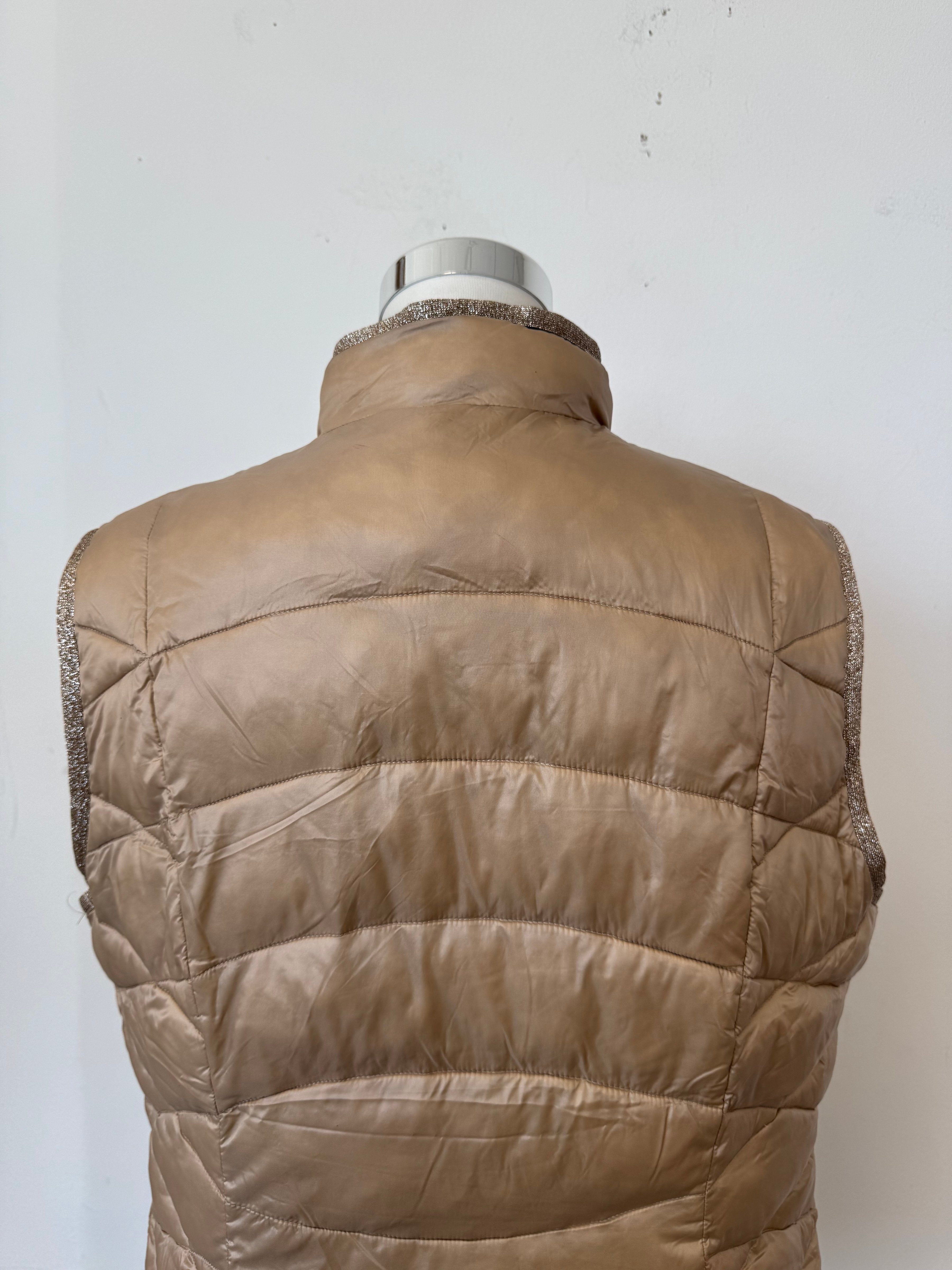 Gerry Weber Puffer Weste Champagne EU 44 Sehr Gut