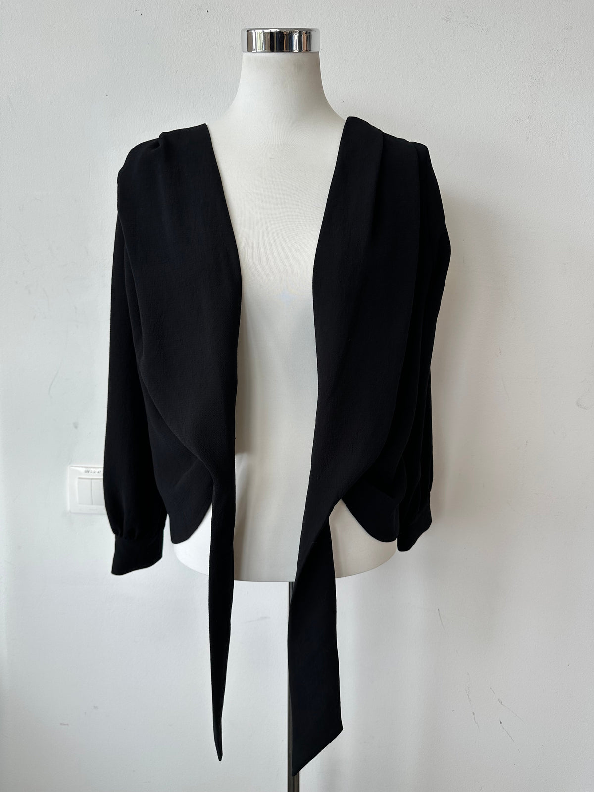 Ba&sh Tie-Front Bluse Schwarz, Gr. 1, Sehr Gut