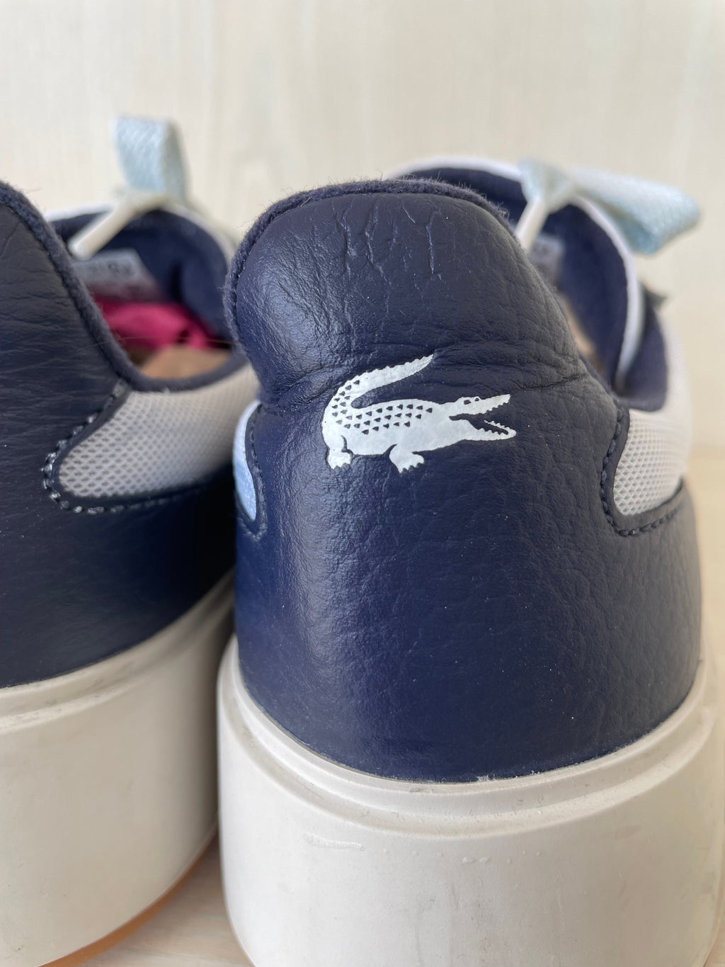 Lacoste G80 Club Sneaker | EU 41 | Weiß/Blau | Leder/Textil | Gebraucht