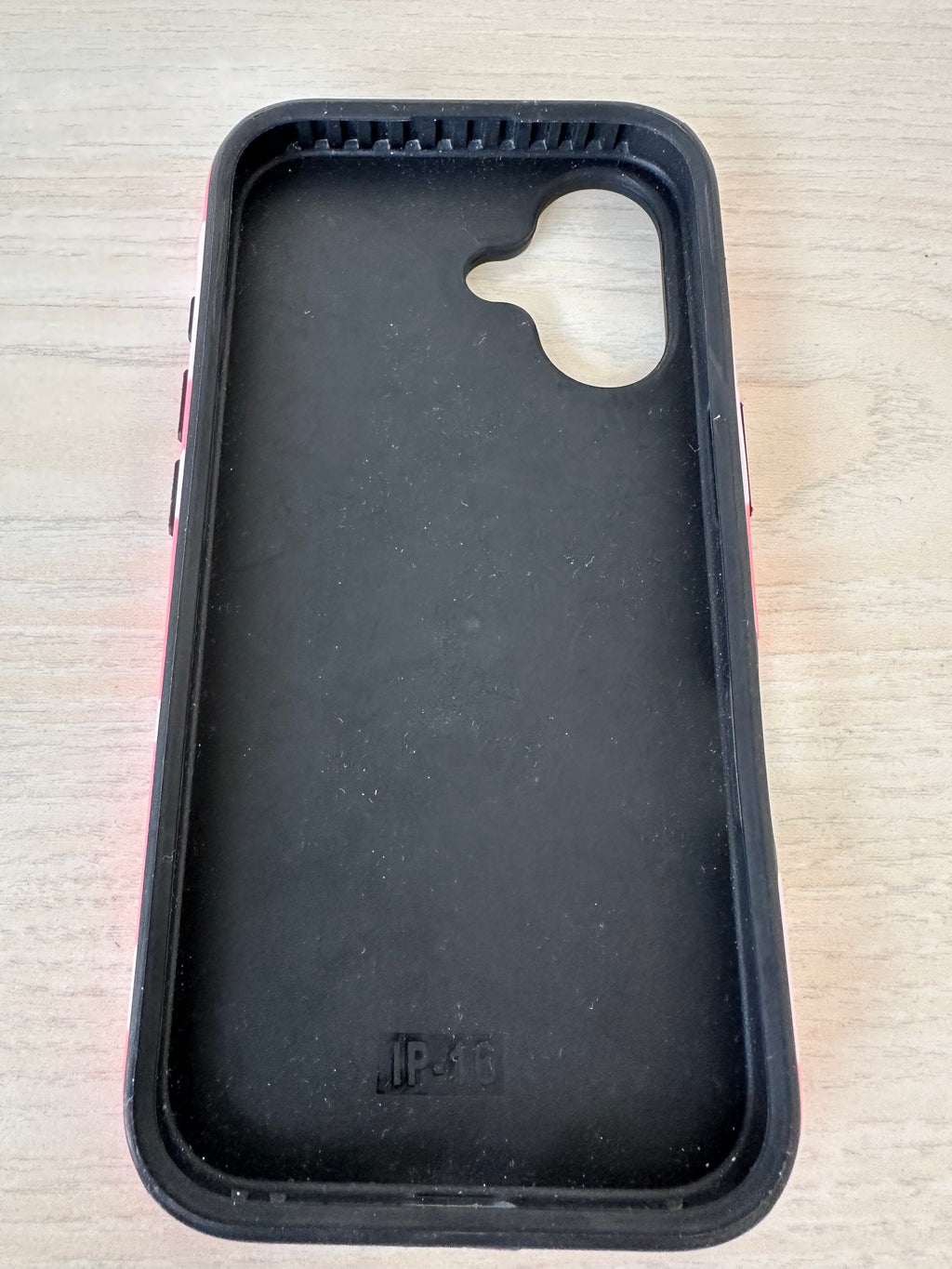 Herzmuster Handyhülle – iPhone 11/12/13, Rot/Weiß, Sehr guter Zustand