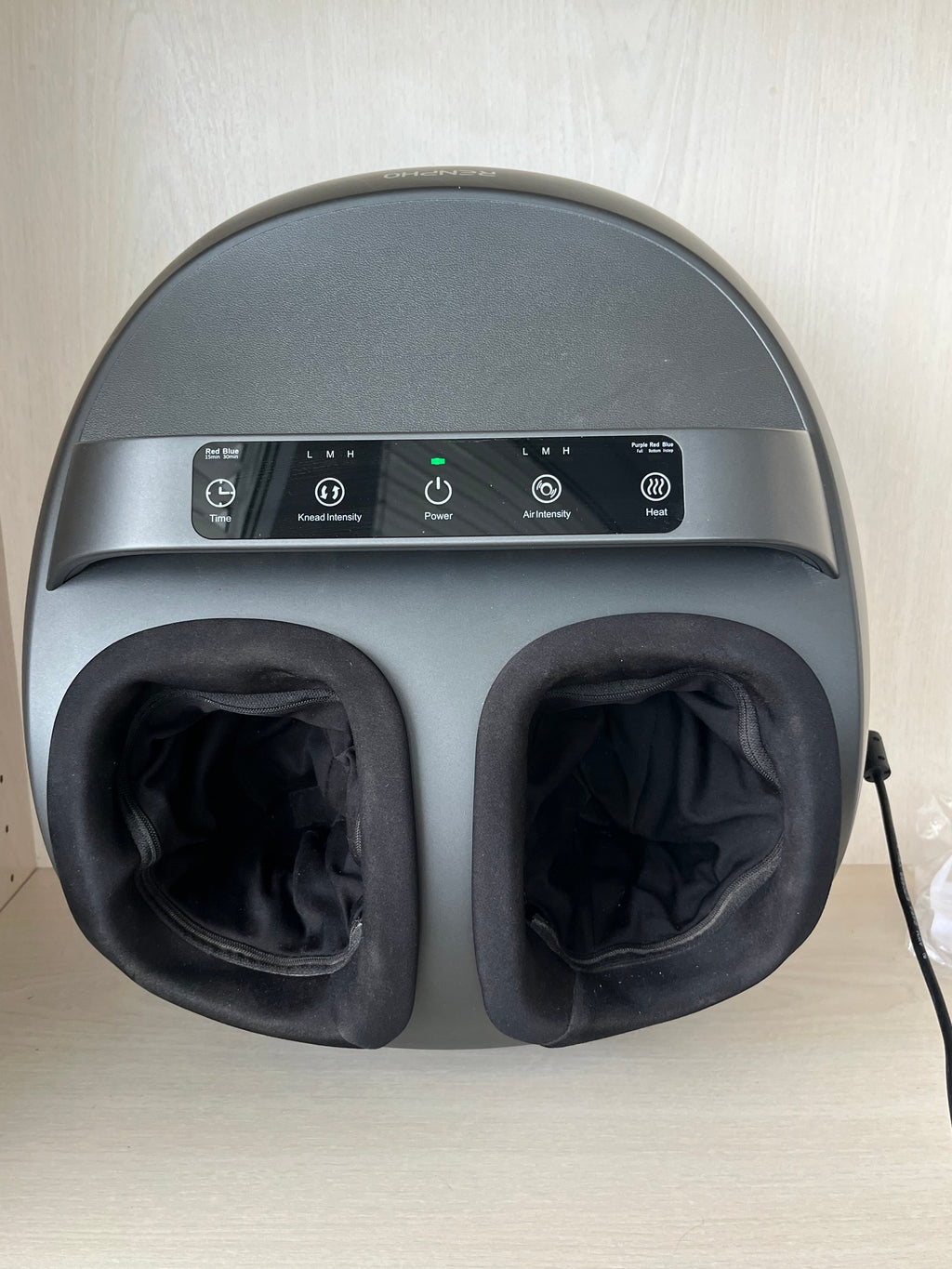 RENPHO Foot Massager RP-FM079R, Dark Gray, Compact, Very Good Condition