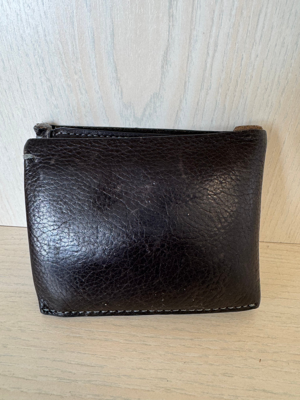 Strellson Herren Trifold Leder Geldbörse Schwarz Swiss Cross, gebraucht 11x9cm