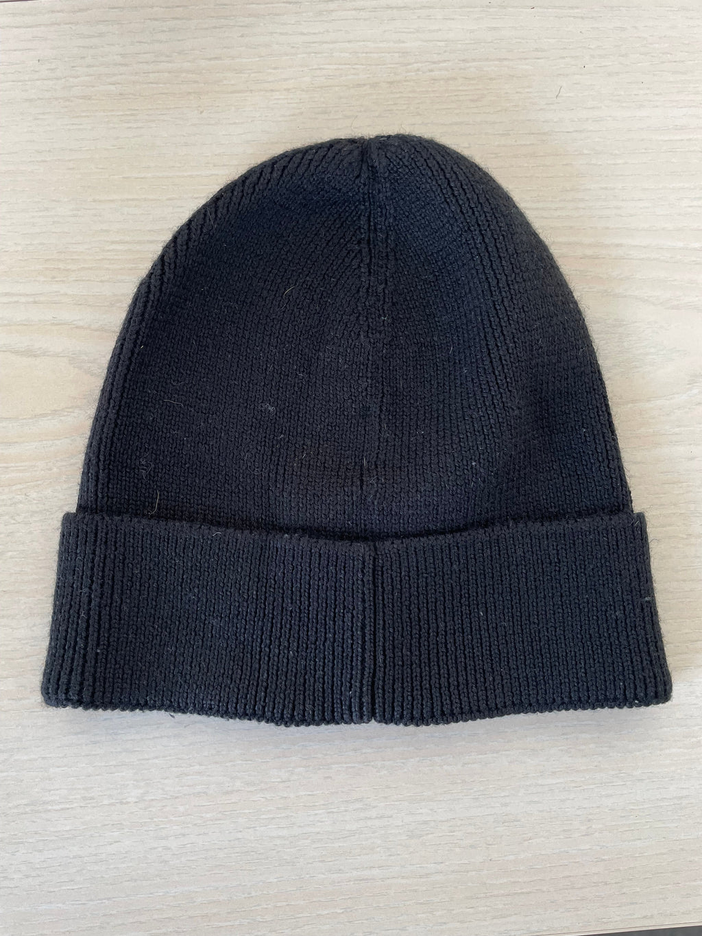 BOSS Foxxy-1 Beanie, Black, Ribbed Knit, One Size, Very Good Condition
