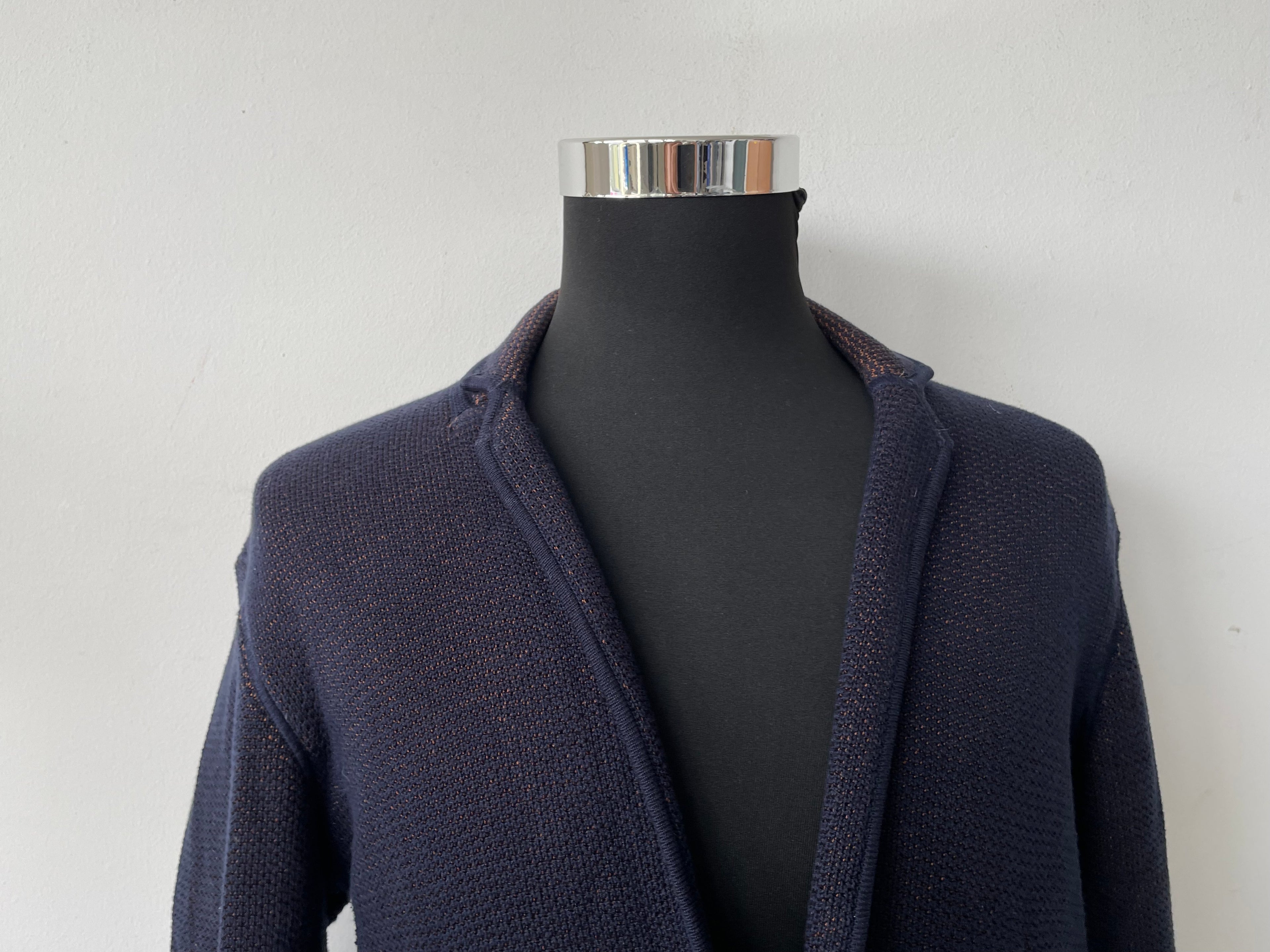 Armani Exchange Herren Strickblazer – Navy, Größe XL, Sehr Gut