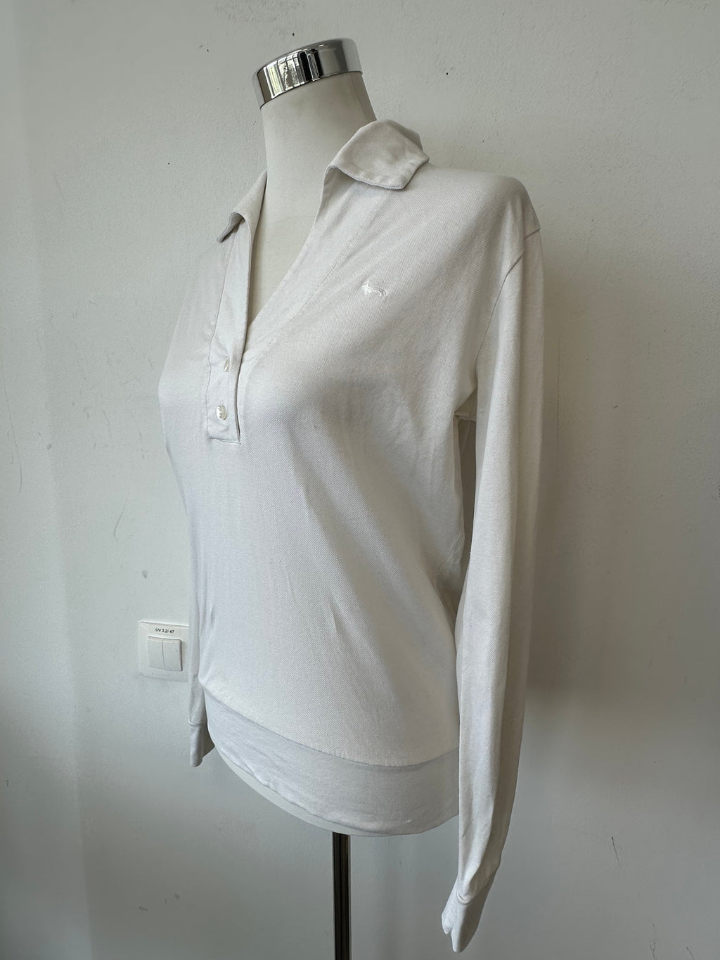 Harmont & Blaine Pullover L | Baumwolle Polo | Weiß | Guter Zustand