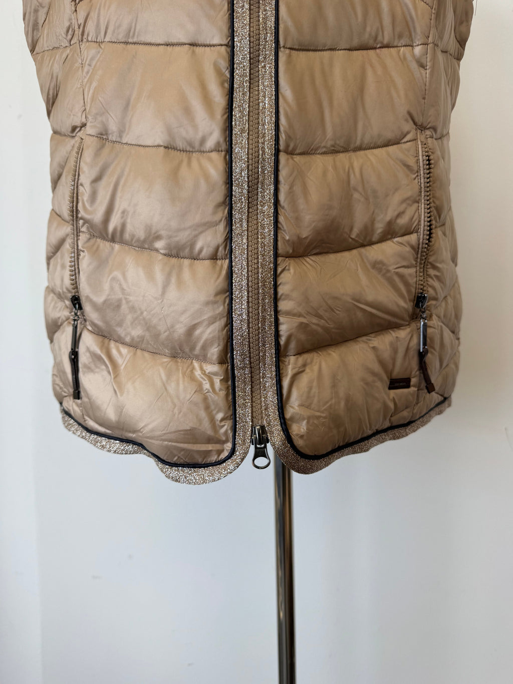 Gerry Weber Puffer Weste Champagne EU 44 Sehr Gut