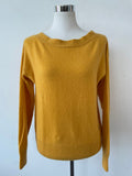 Grace Kaschmirpullover Senfgelb Schleife Sehr Gut