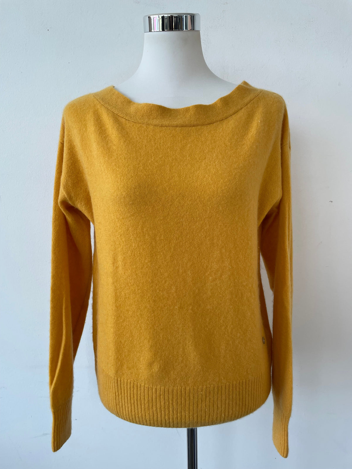 Grace Kaschmirpullover Senfgelb Schleife Sehr Gut