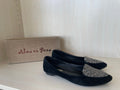 Alma en Pena Black Glitter Flats, EU 38, Very Good Condition
