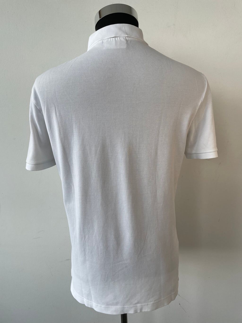 Lacoste Slim Fit Polo Shirt, White, FR 5 (Medium), Very Good Condition
