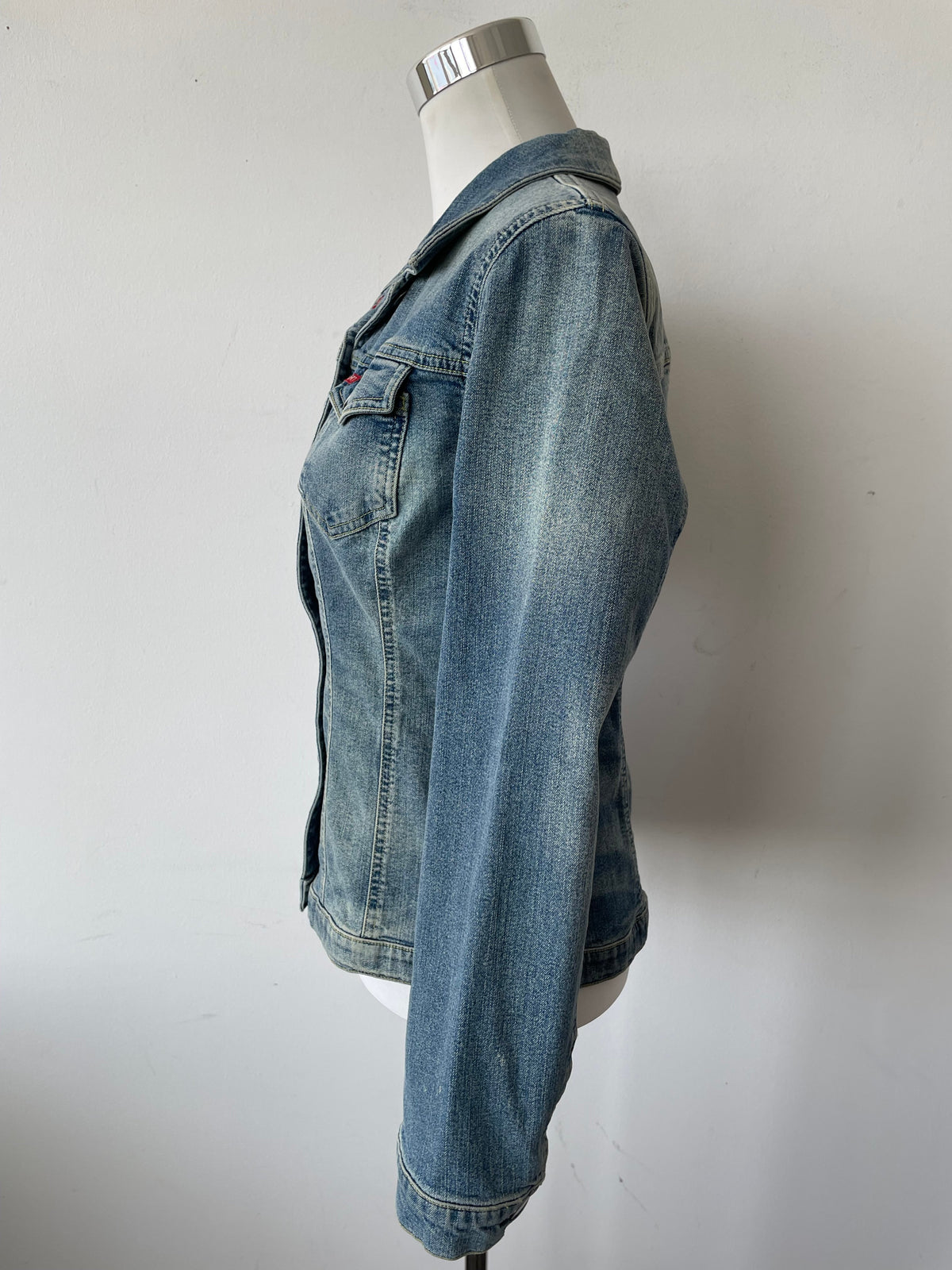 Miss Sixty 'The Brink' Denim Jacket, Large, Washed Blue, Very Good Condition