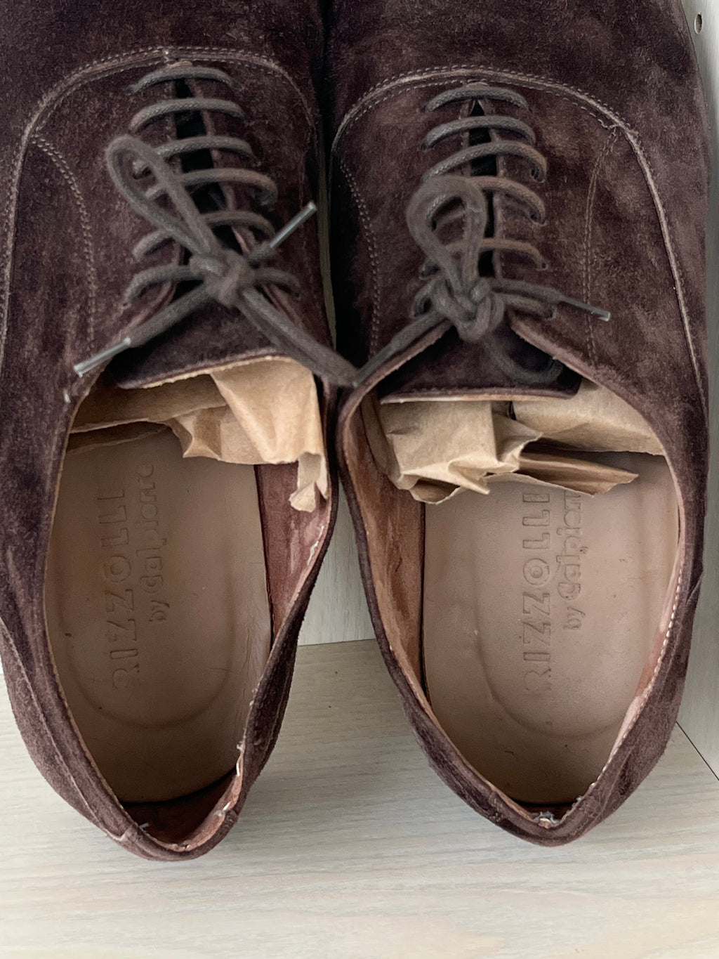 Rizzolli Suede Oxfords Brown 42.5 EU Very Good
