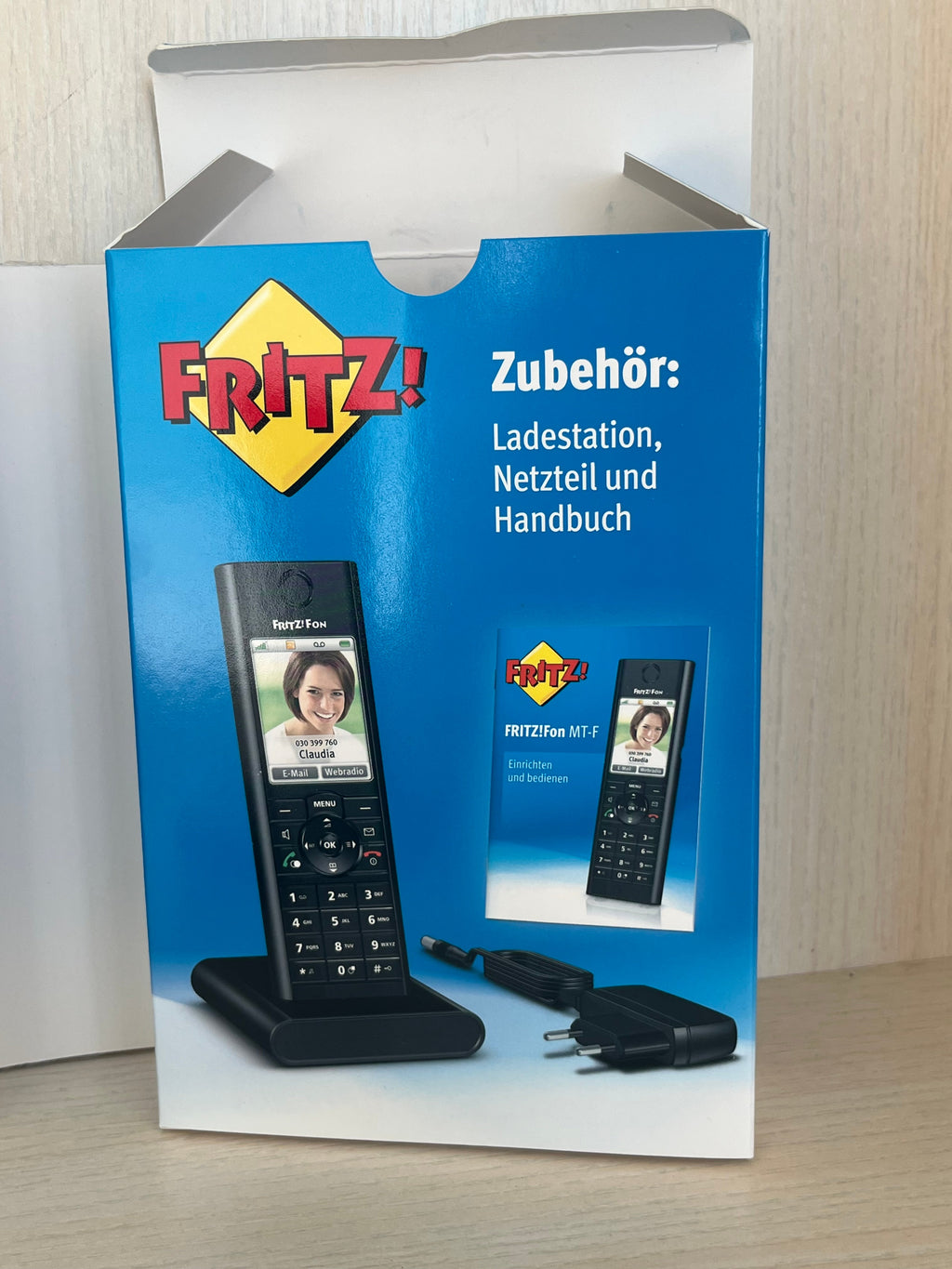 AVM Schnurlostelefon FRITZ!Fon MT-F, Schwarz, Kompakt, Gebraucht