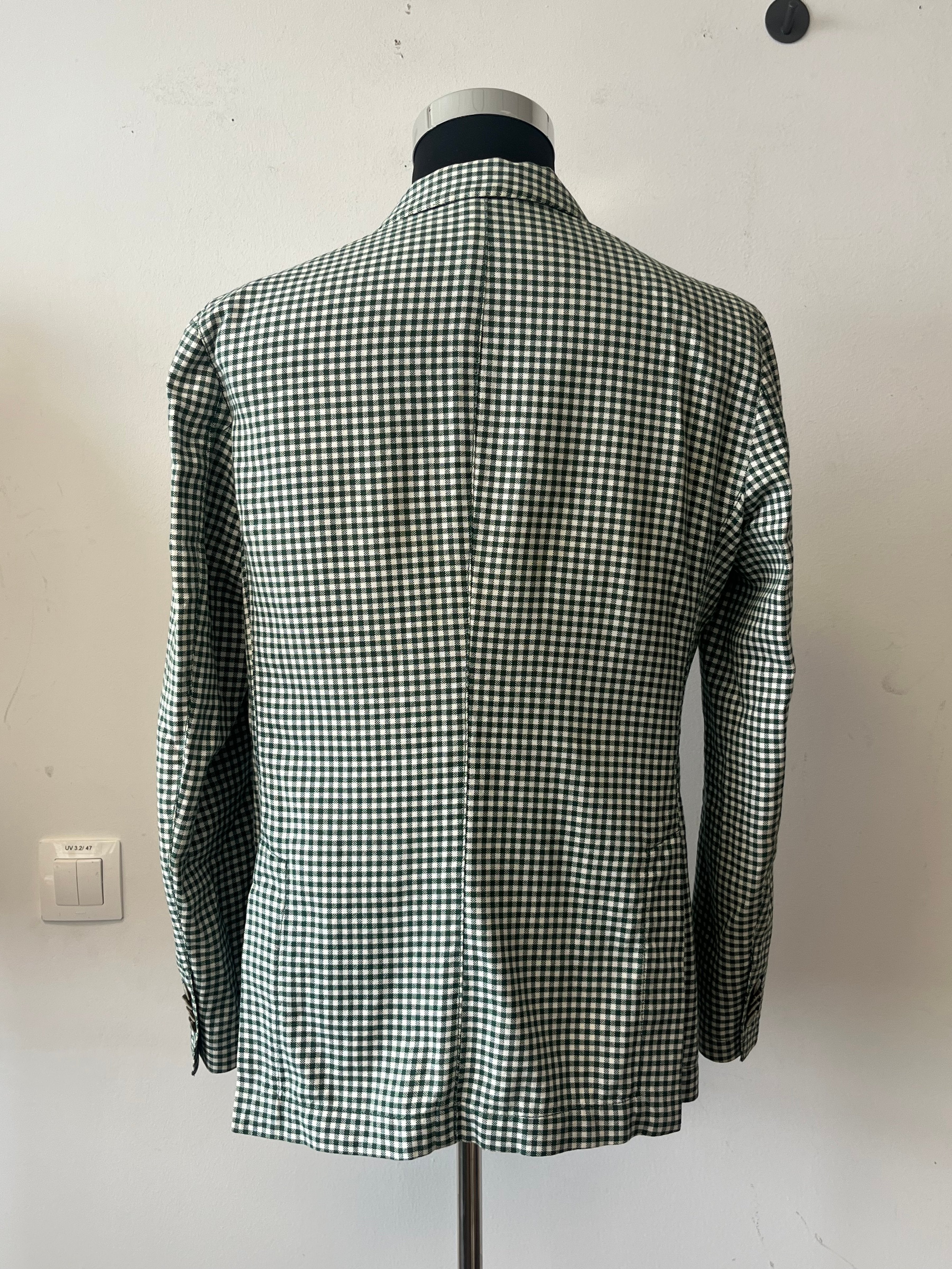 AT.P.CO Blazer S Green Plaid Cotton Good Condition
