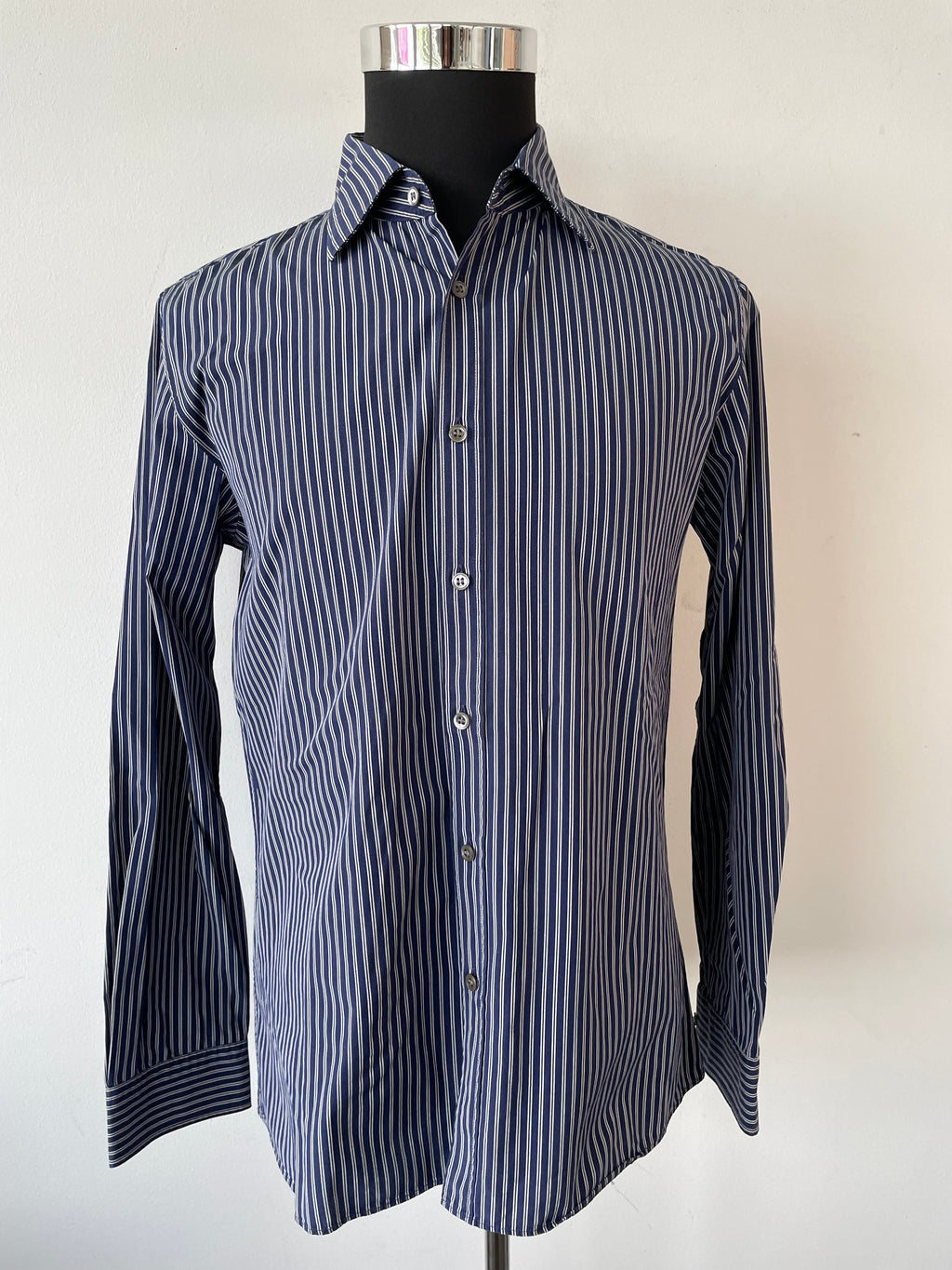 Hugo Boss Herrenhemd Hugo Slim Line Blau/Weiß L Sehr Gut